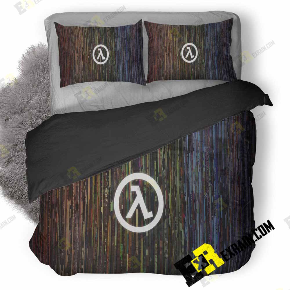 Half Life Game Logo Lu 3D Customized Duvet Cover Bedding Set