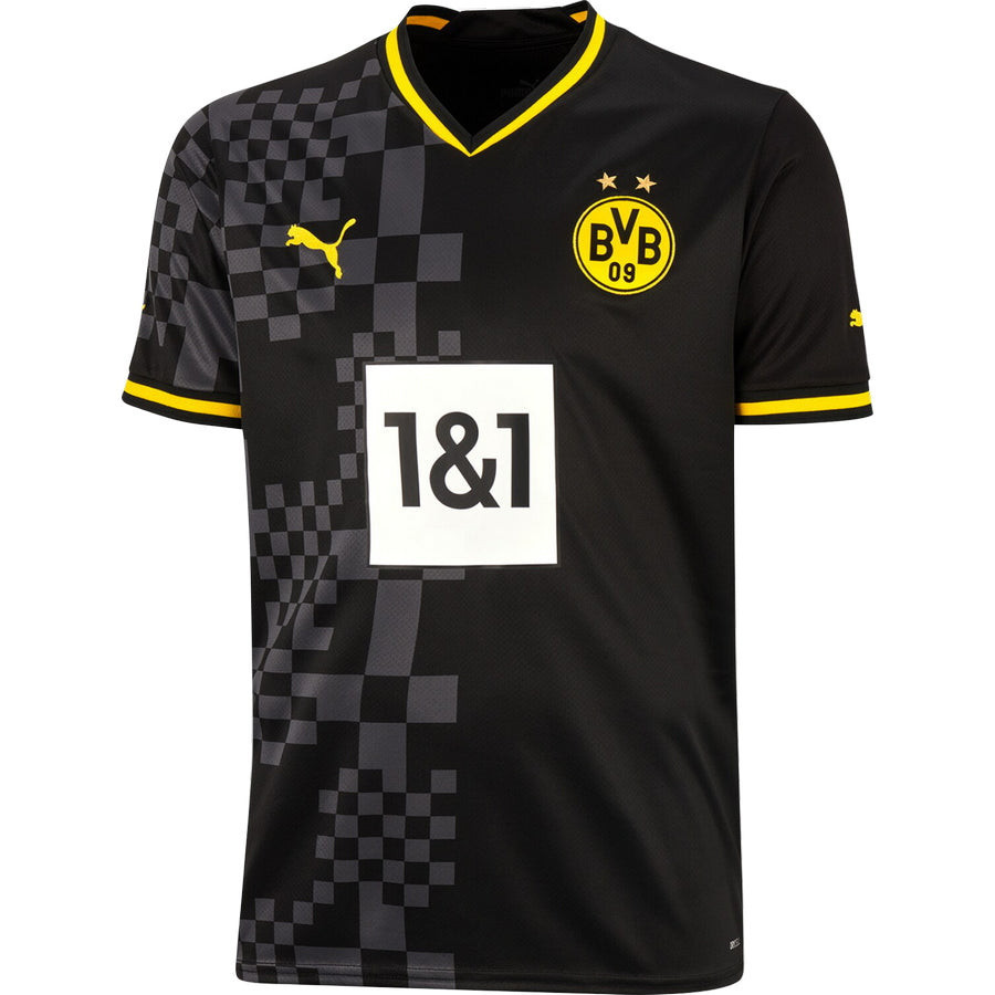 Haller 9 Borussia Dortmund Men 2022/23 Away Soccer Jersey – Black