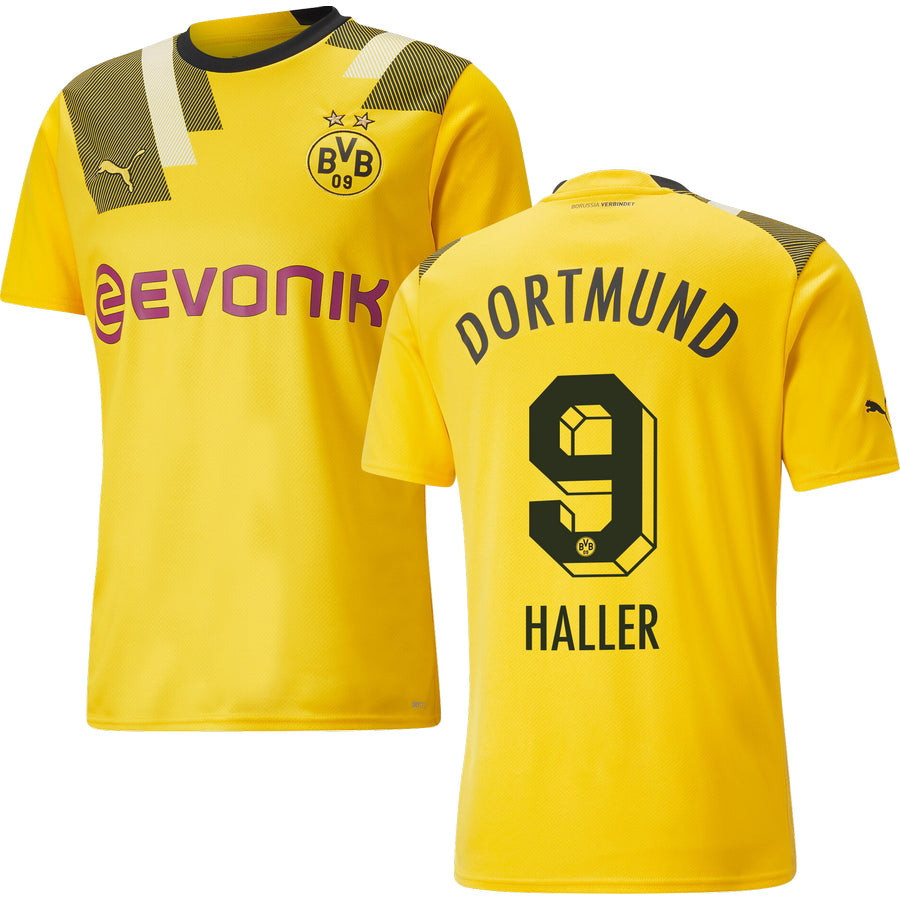 Haller 9 Borussia Dortmund Men 2022/23 Third Soccer Jersey – Yellow