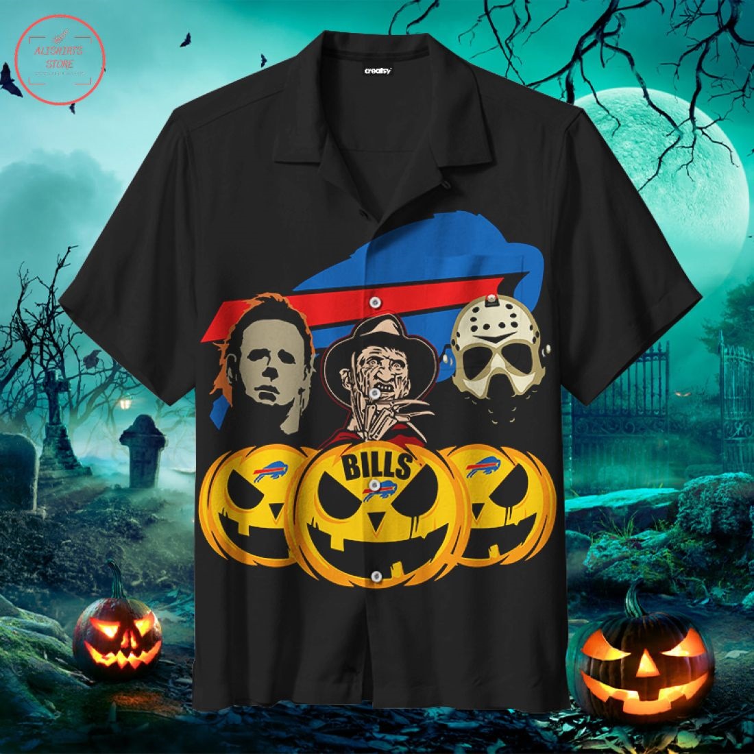 Halloween Buffalo Bills Hawaiian Shirt