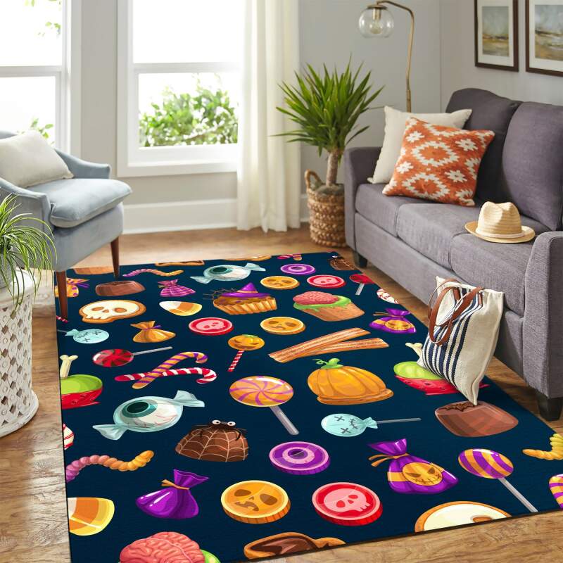 Halloween Candy Carpet Rectangle Rug
