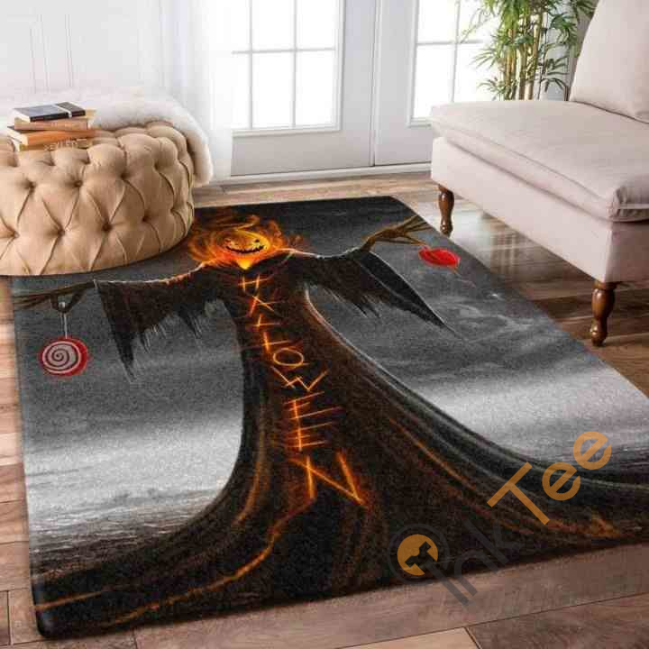 Halloween Effigy Area Rectangle Rug