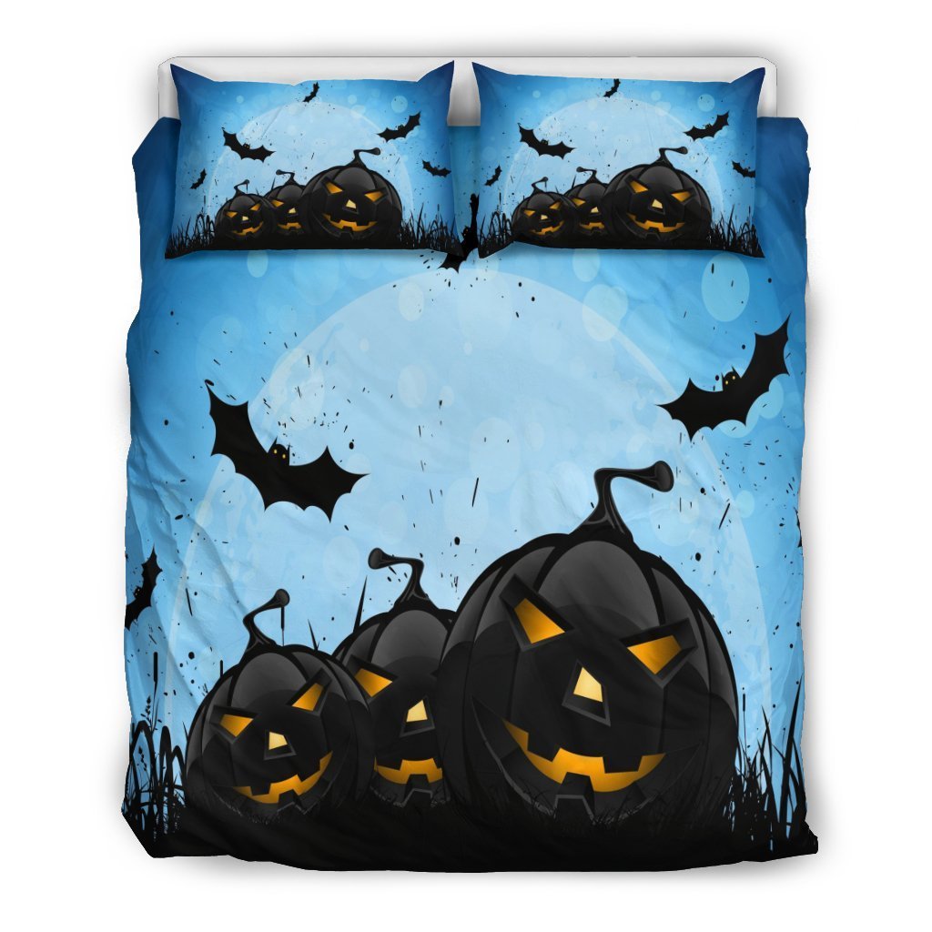 Halloween Jack O Lantern Duvet Cover Bedding Set