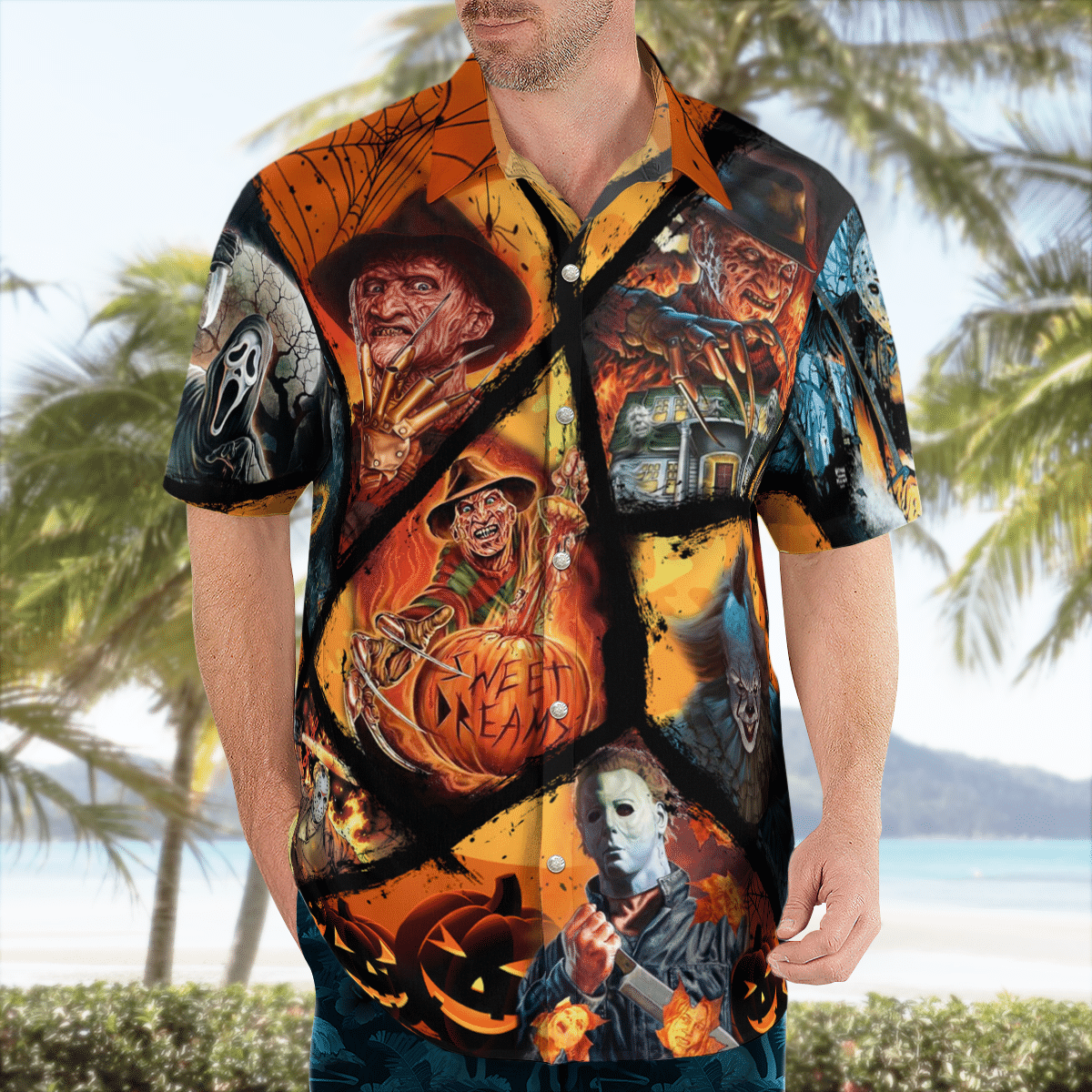 Halloween Just The Tip I Promise all slayer characters Hawaiian Shirt