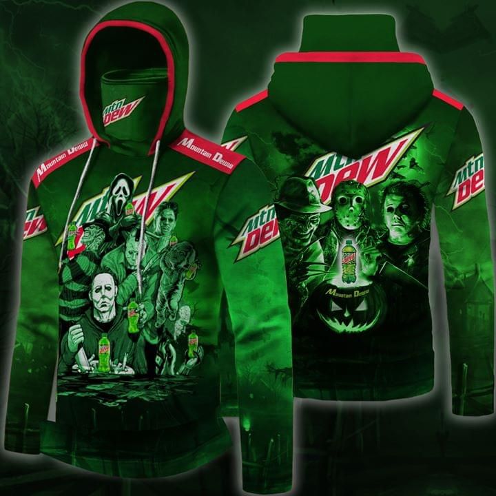 Halloween monster drink moutain dew 3D Hoodie