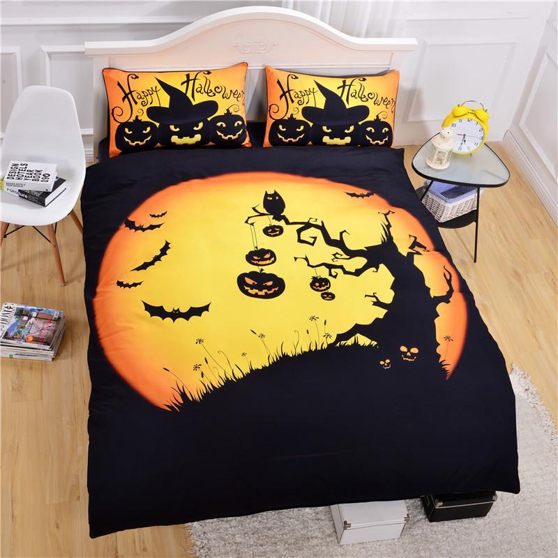 Halloween Tree 3D Customized Duvet Cover Bedding Set