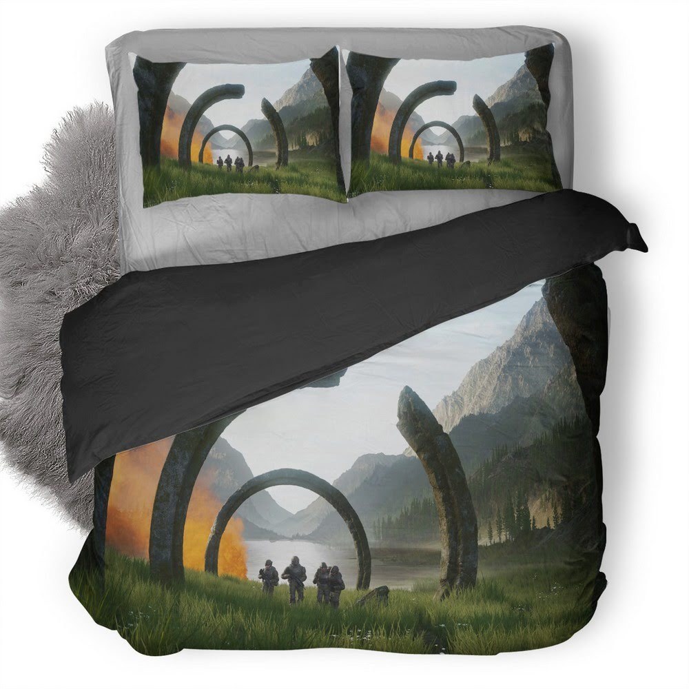 Halo Infinite 3D Customized Duvet Cover Bedding Set
