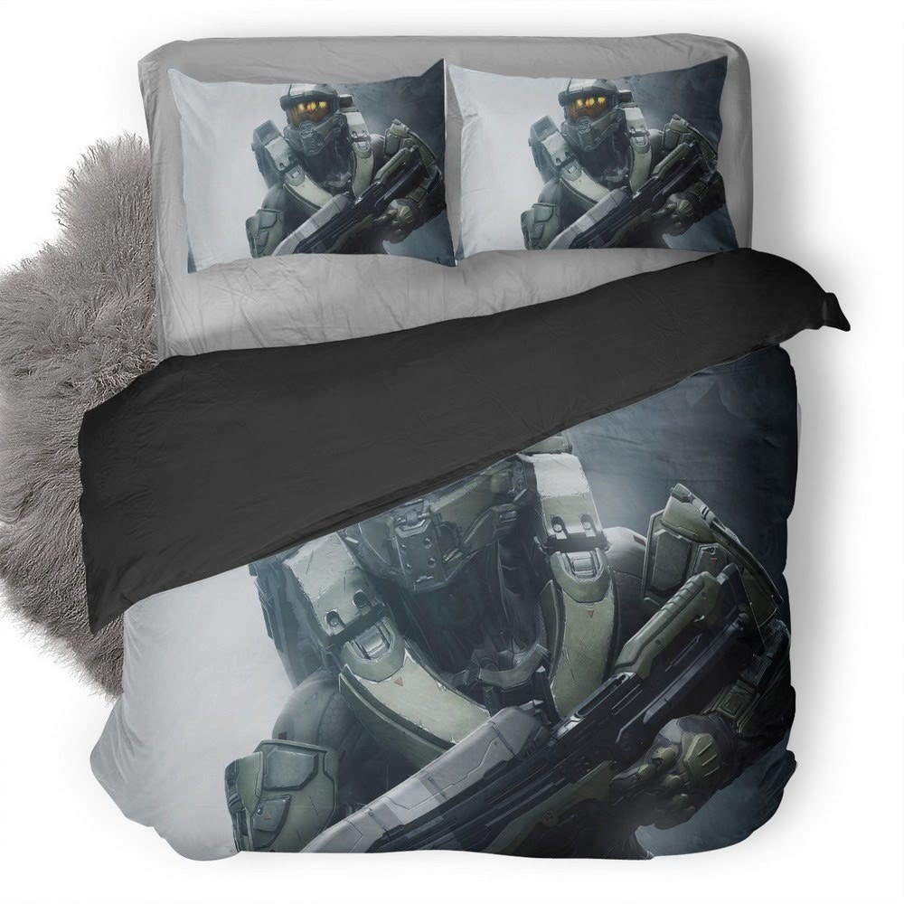 Halo Master Chief 3D Customized Duvet Cover Bedding Set