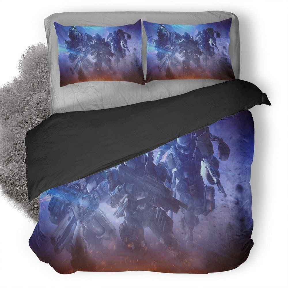 Halo Spartan Fireteam Flare 3D Customized Duvet Cover Bedding Set