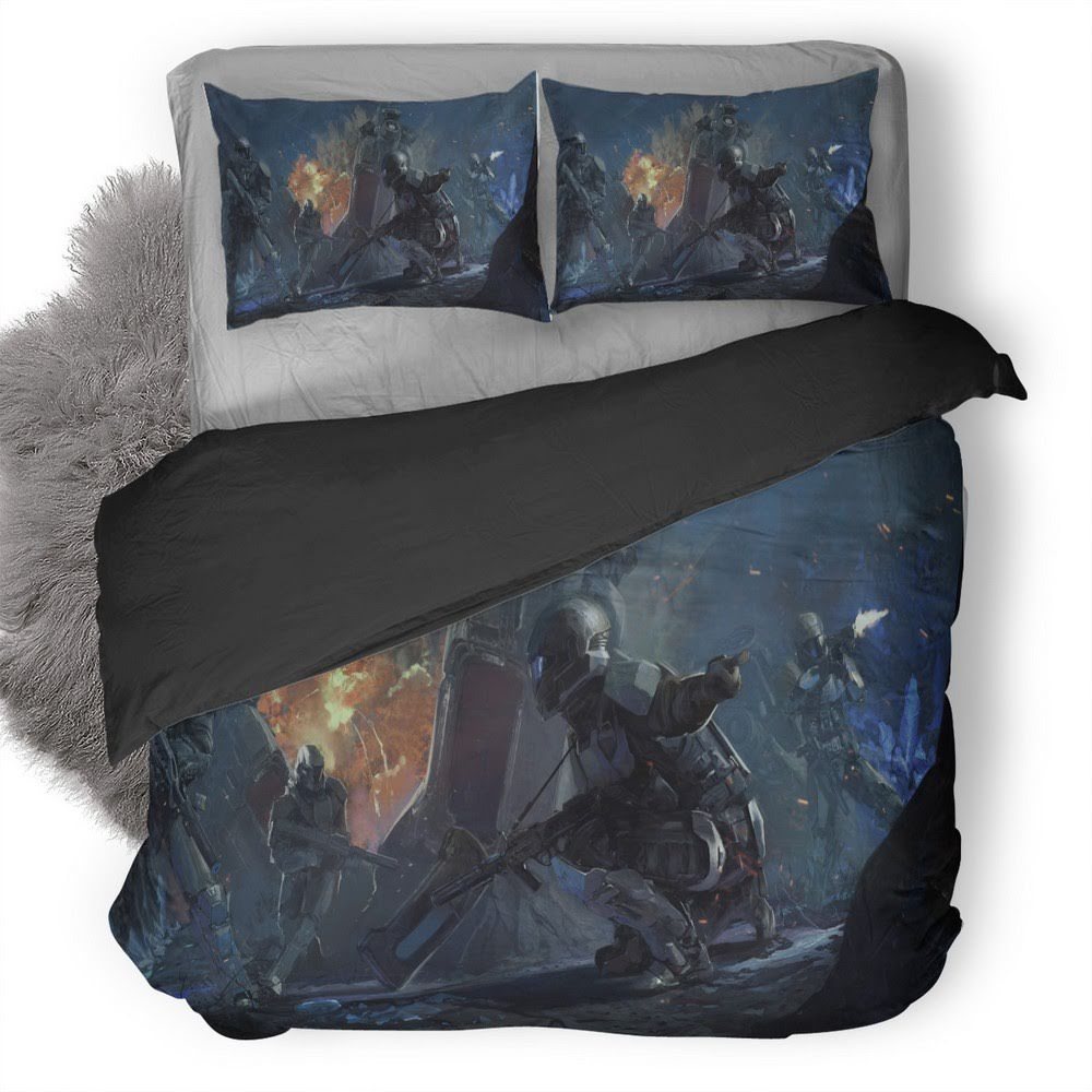 Halo Wars Operation Spearbreaker Engagement 3D Customized Duvet Cover Bedding Set