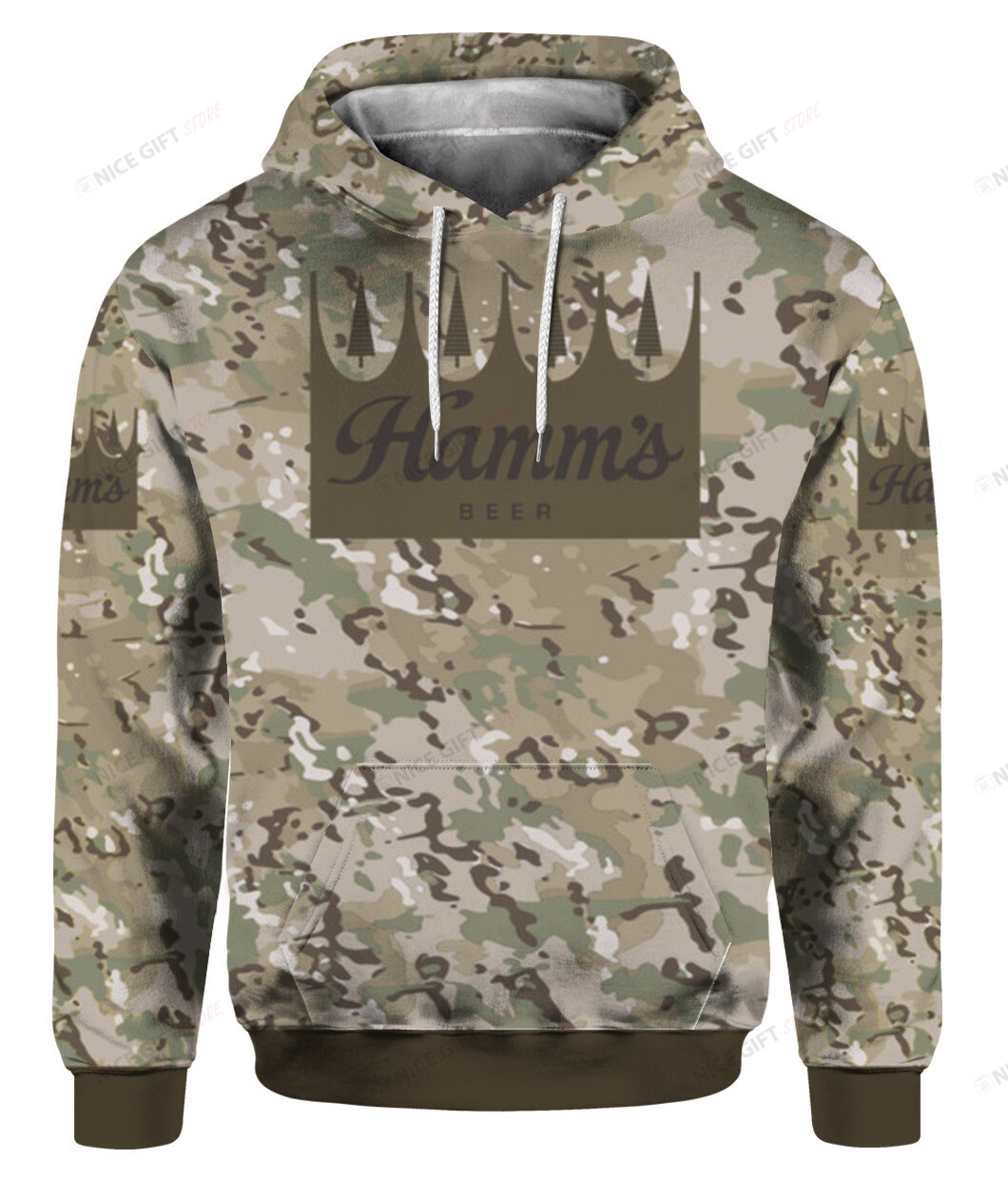 Hamm’s Beer Camouflage 3D Hoodie Gift For Fans