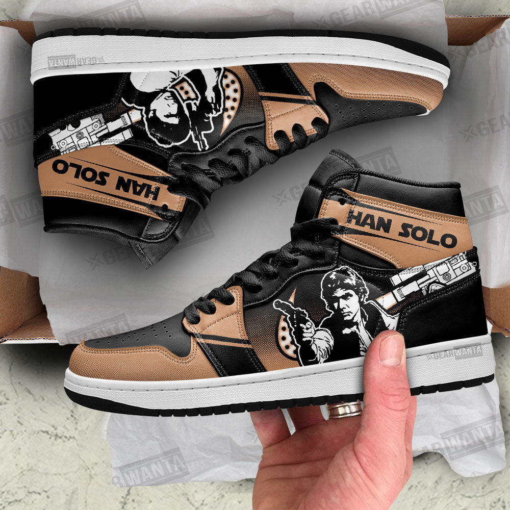 Han Solo Star Wars JD Sneakers Shoes For Fans Sneakers, Air Jordan Hightop