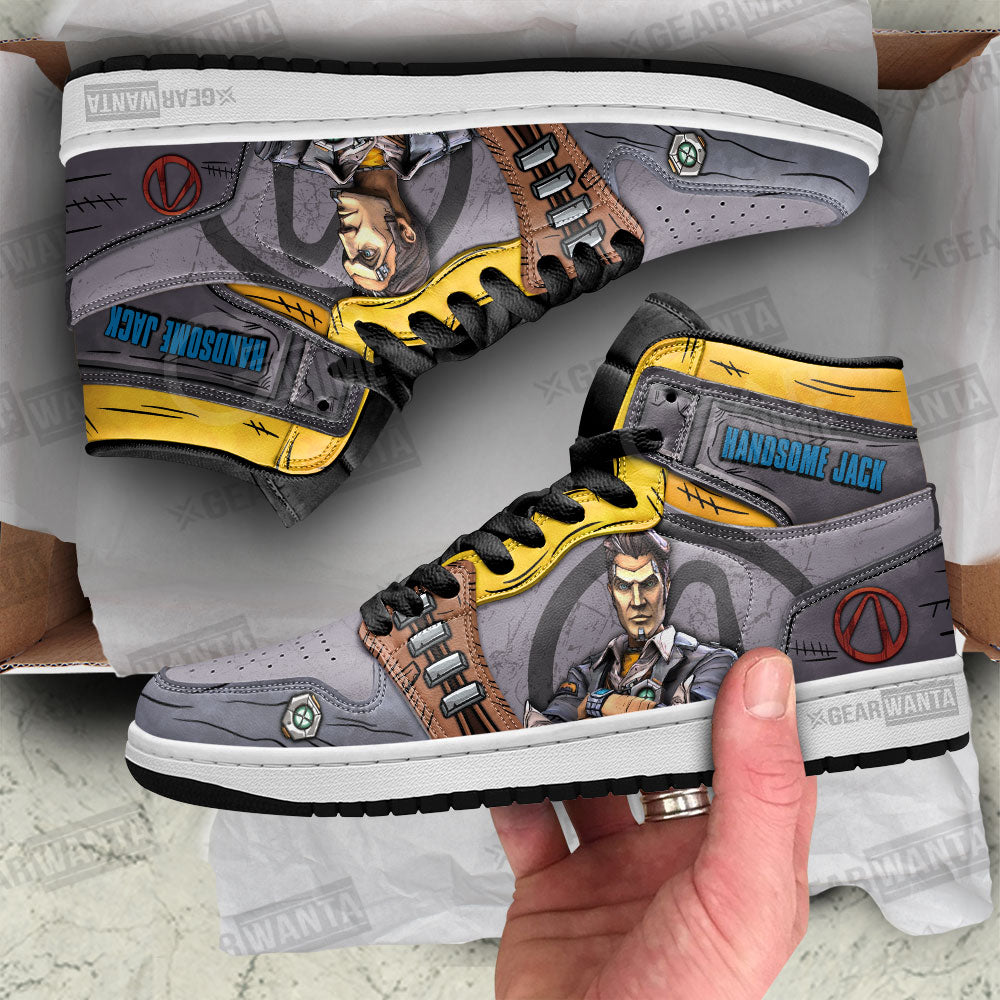 Handsome Jack Borderlands J1 Shoes For Fans Sneakers, Air Jordan Hightop
