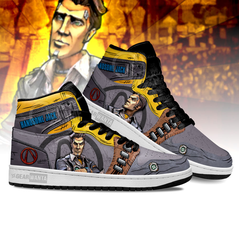 Handsome Jack Borderlands J1 Shoes For Fans Sneakers, Air Jordan Hightop