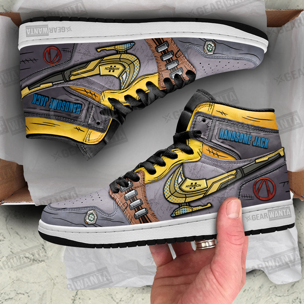 Handsome Jack Swoosh Borderlands J1 Shoes For Fans Sneakers, Air Jordan Hightop