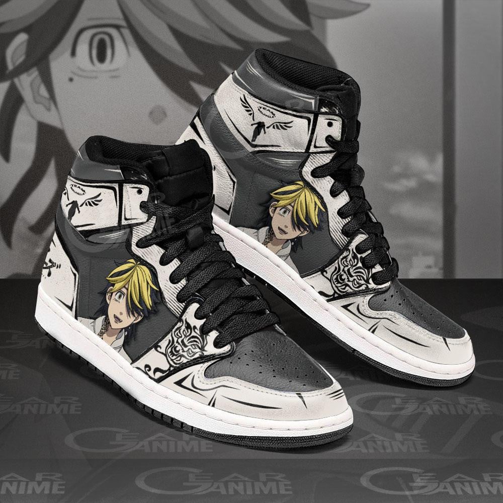 Hanemiya Kazutora JD1s Sneakers Anime Tokyo Revengers Shoes, Air Jordan Hightop