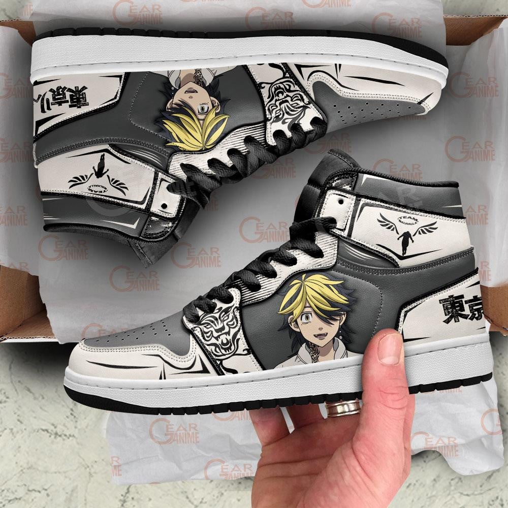 Hanemiya Kazutora JD1s Sneakers Anime Tokyo Revengers Shoes, Air Jordan Hightop
