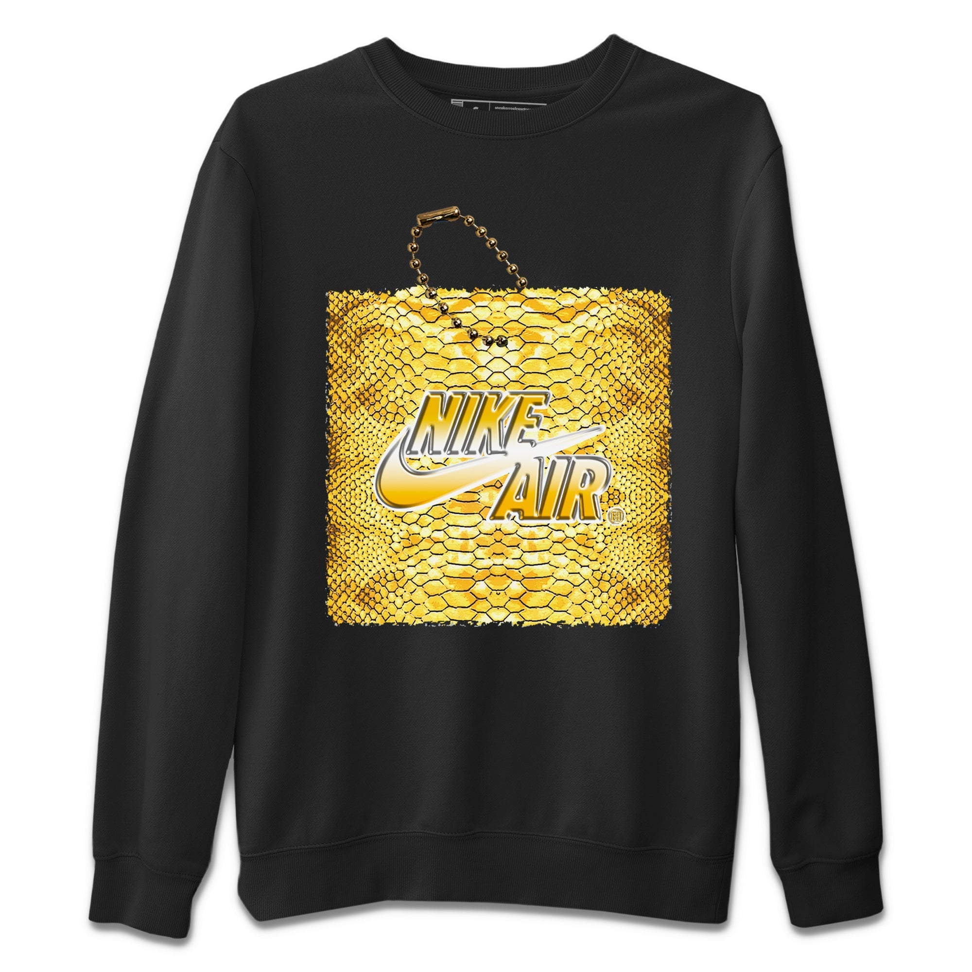 Hang Tag Unisex Sweater – Air Jordan 11 Yellow Python, Sneakers Matching Sweater