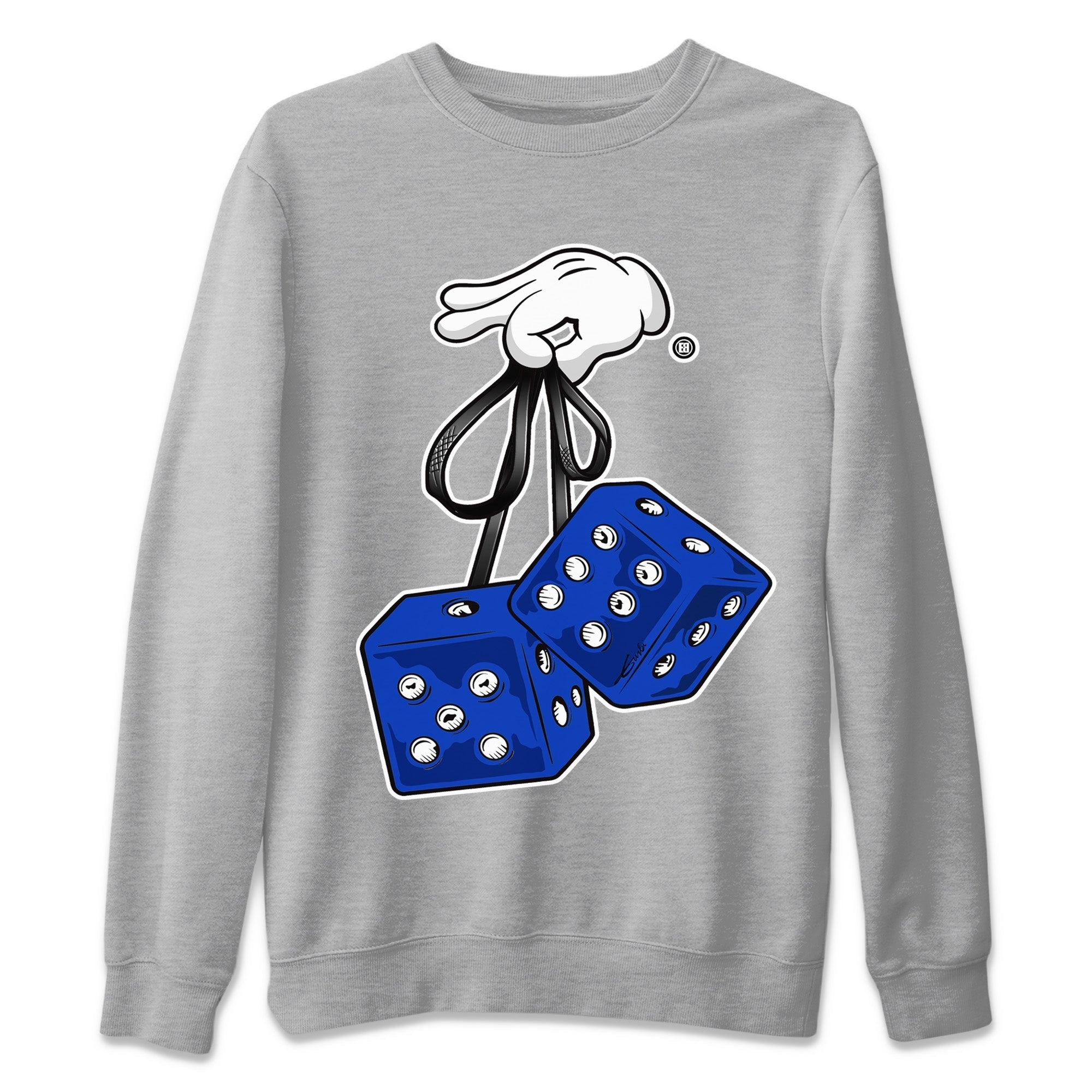 Hanging Dice Unisex Sweater – Air Jordan 12 Hyper Royal, Sneakers Matching Sweater