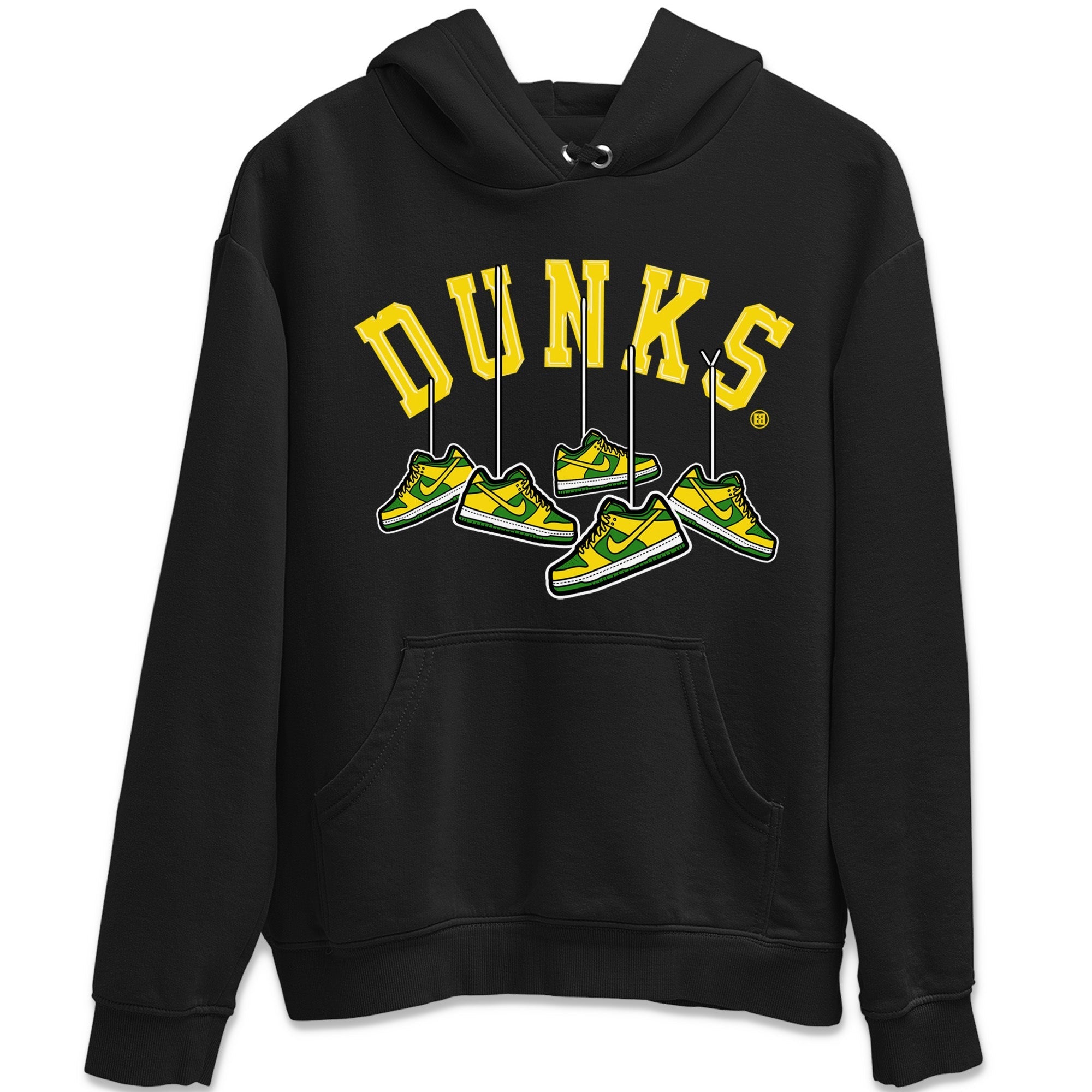 Hanging Sneakers Unisex Hoodie – Dunk Reverse Brazil