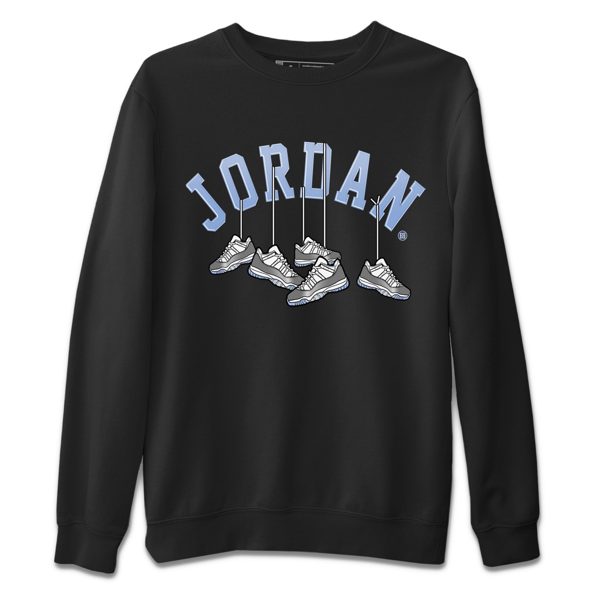 Hanging Sneakers Unisex Sweater – Air Jordan 11 White Cement, Sneakers Matching Sweater
