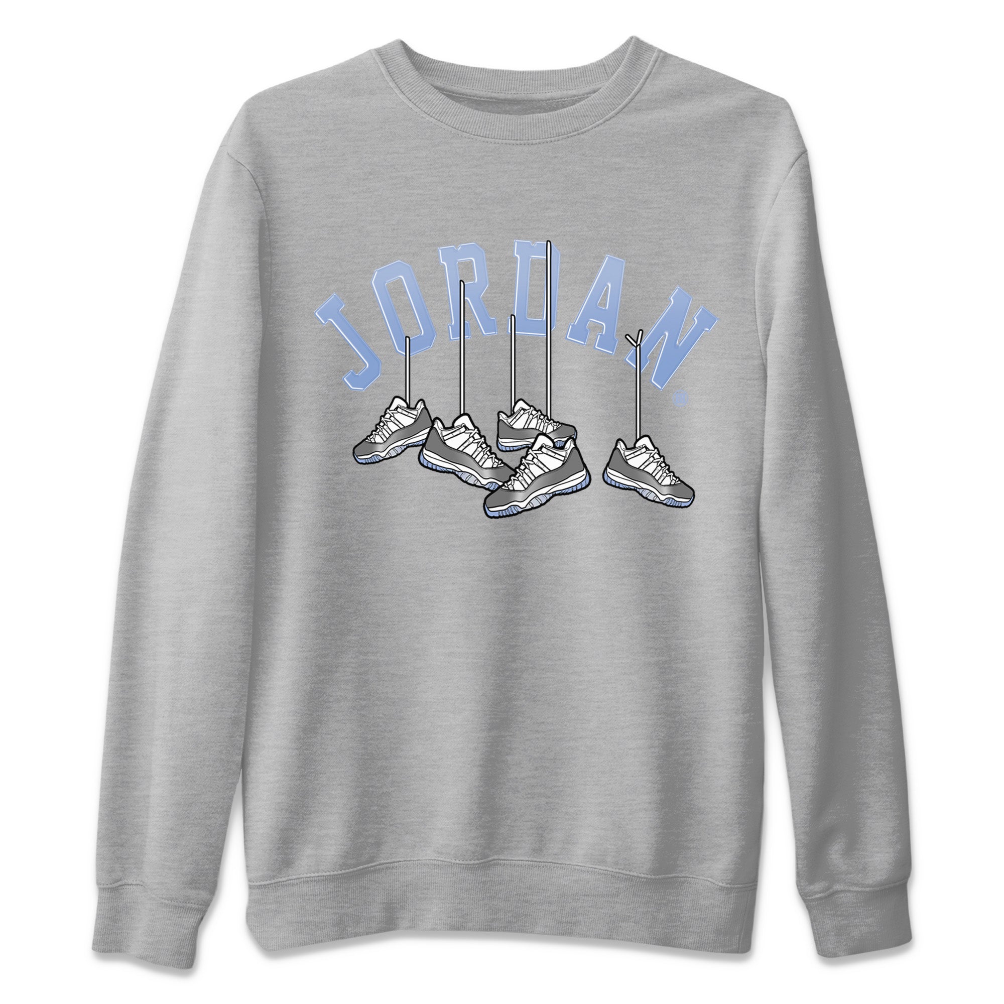 Hanging Sneakers Unisex Sweater – Air Jordan 11 White Cement, Sneakers Matching Sweater