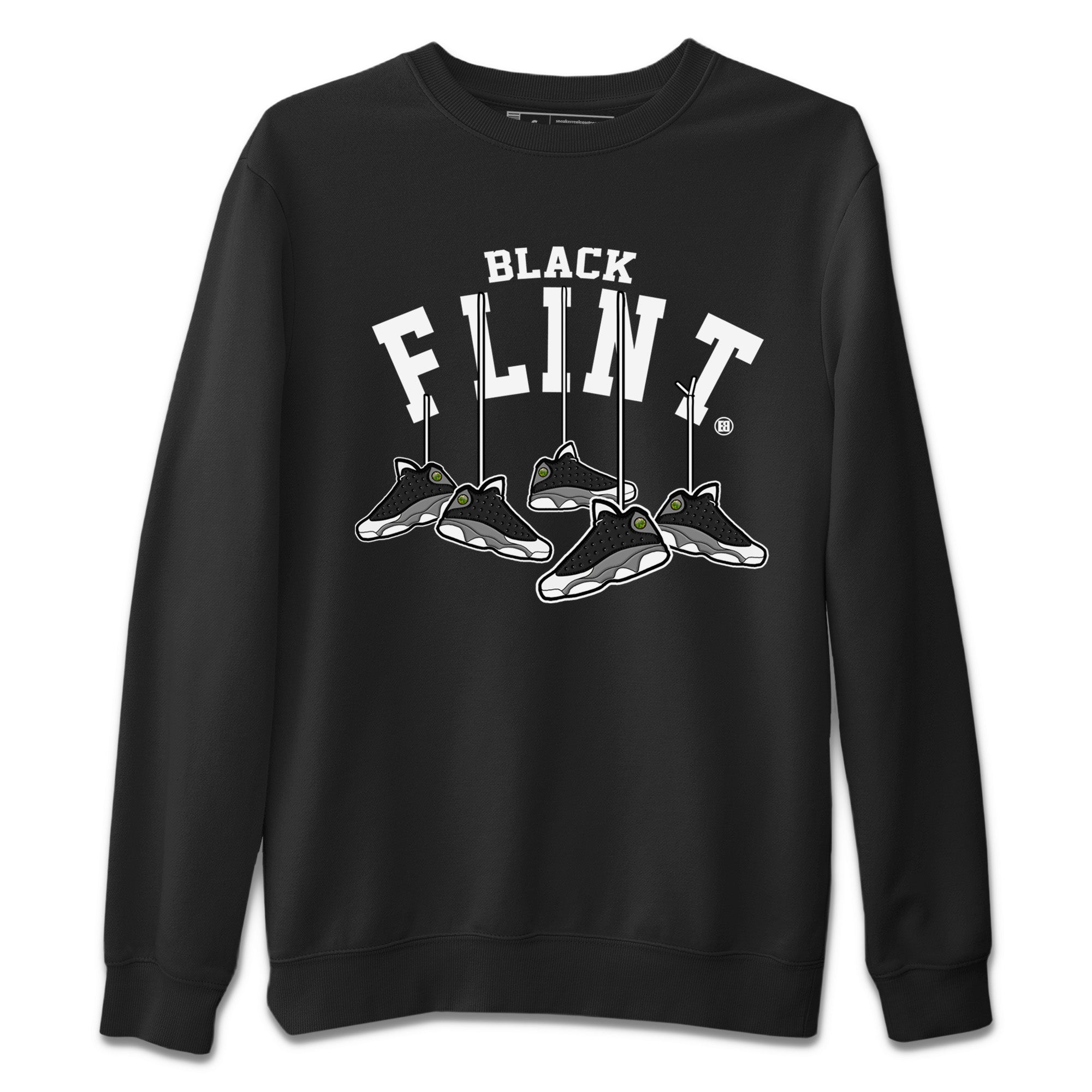 Hanging Sneakers Unisex Sweater – Air Jordan 13 Black Flint, Sneakers Matching Sweater