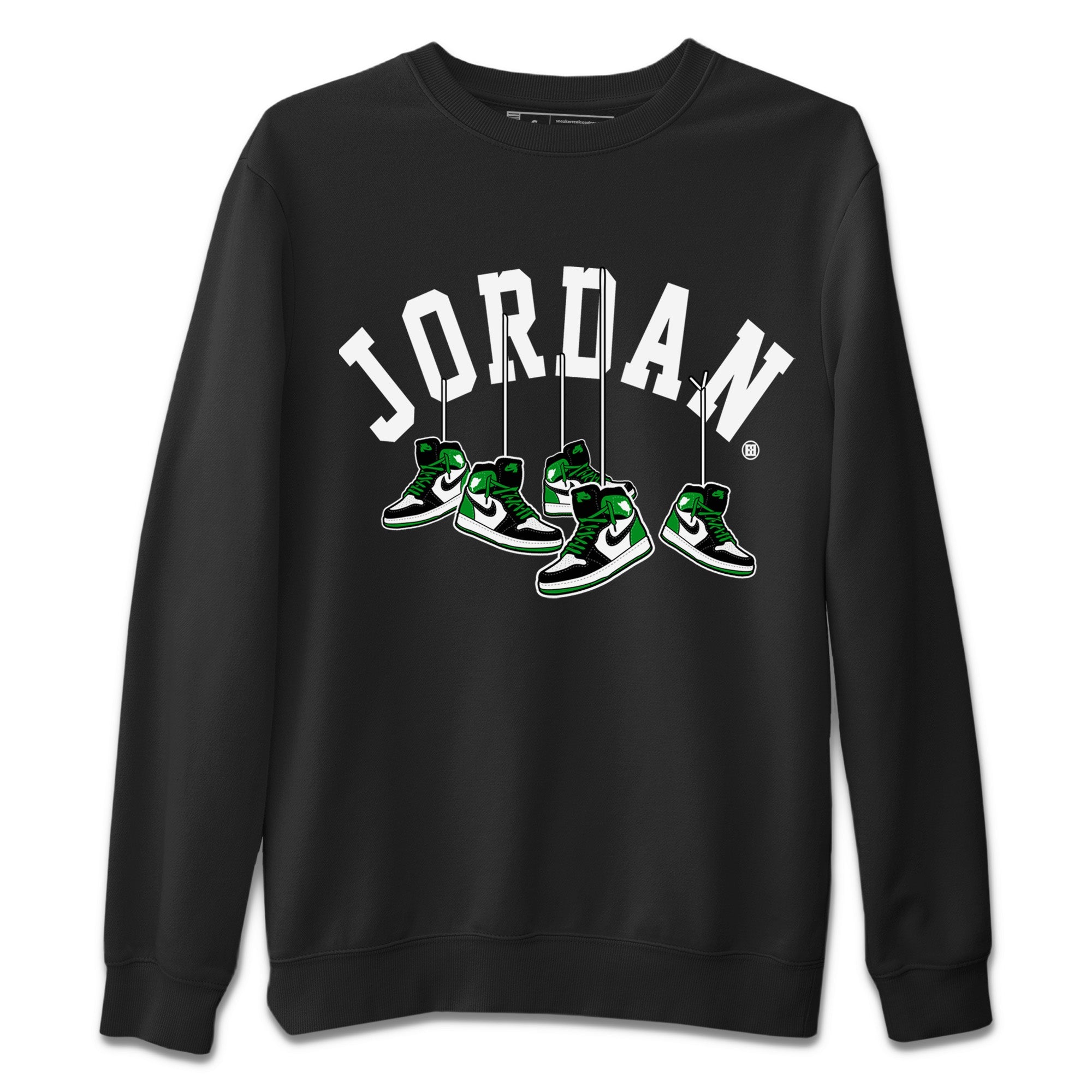 Hanging Sneakers Unisex Sweater – Air Jordan 1 Celtics, Sneakers Matching Sweater