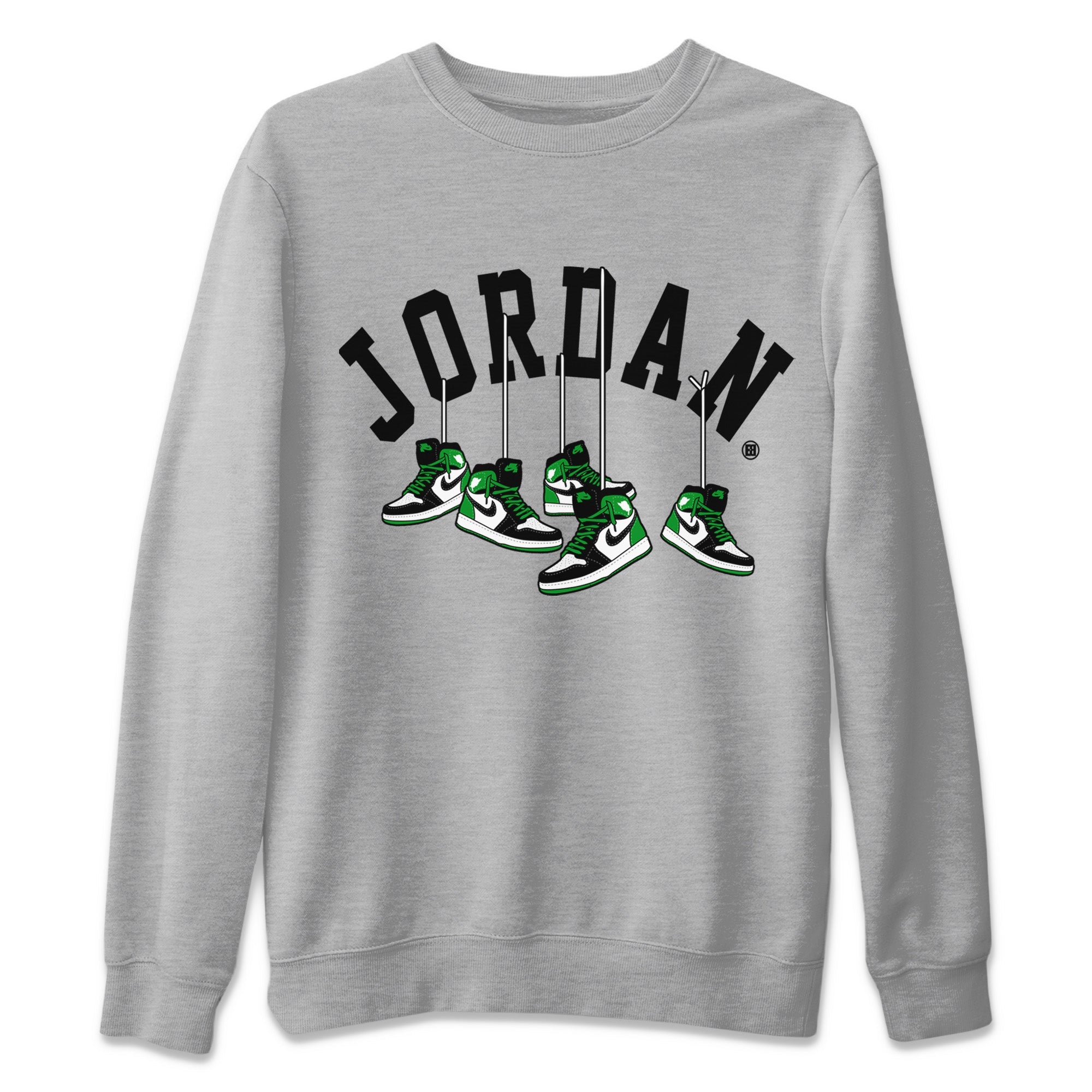 Hanging Sneakers Unisex Sweater – Air Jordan 1 Celtics, Sneakers Matching Sweater