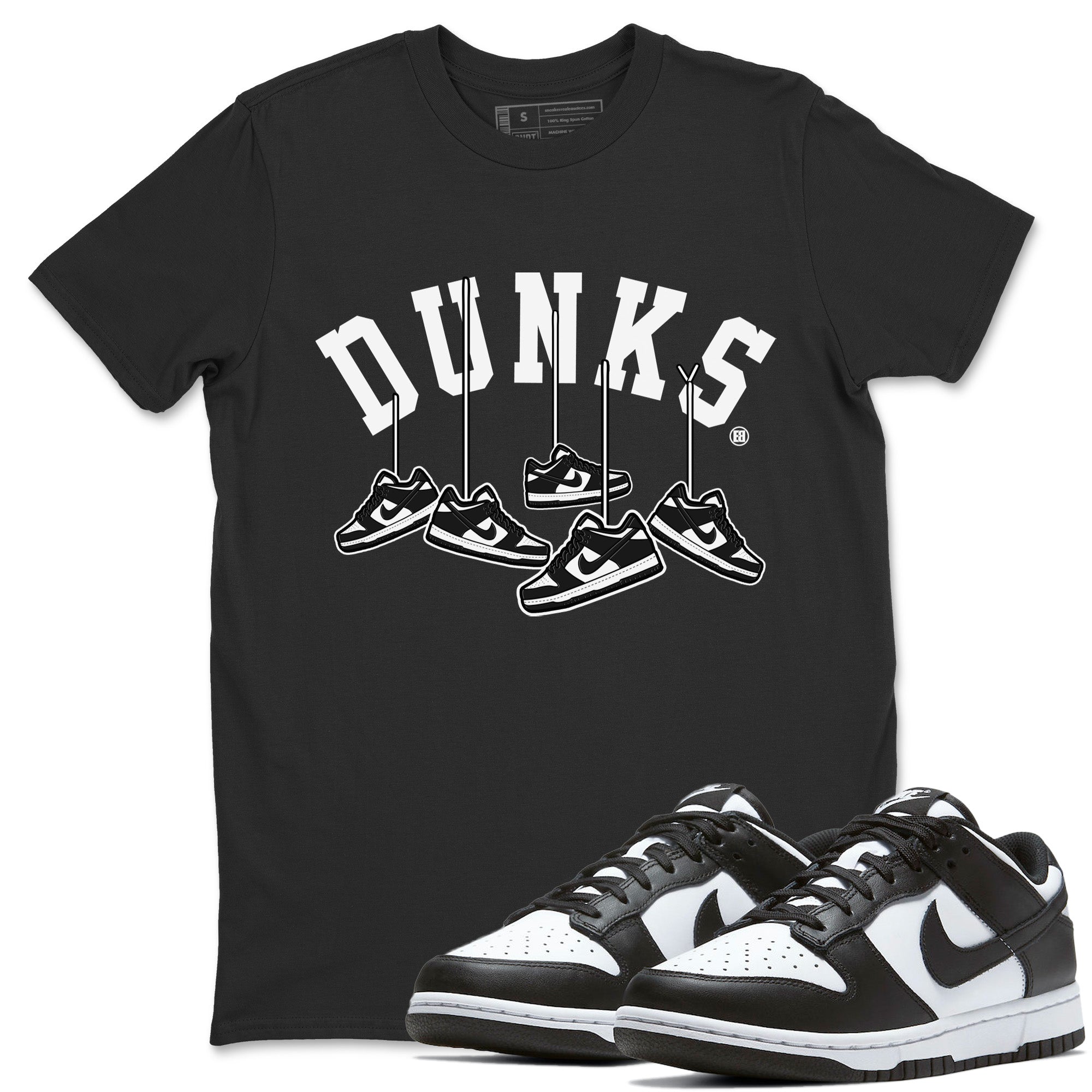 Hanging Sneakers Unisex Tshirt – Dunk Panda