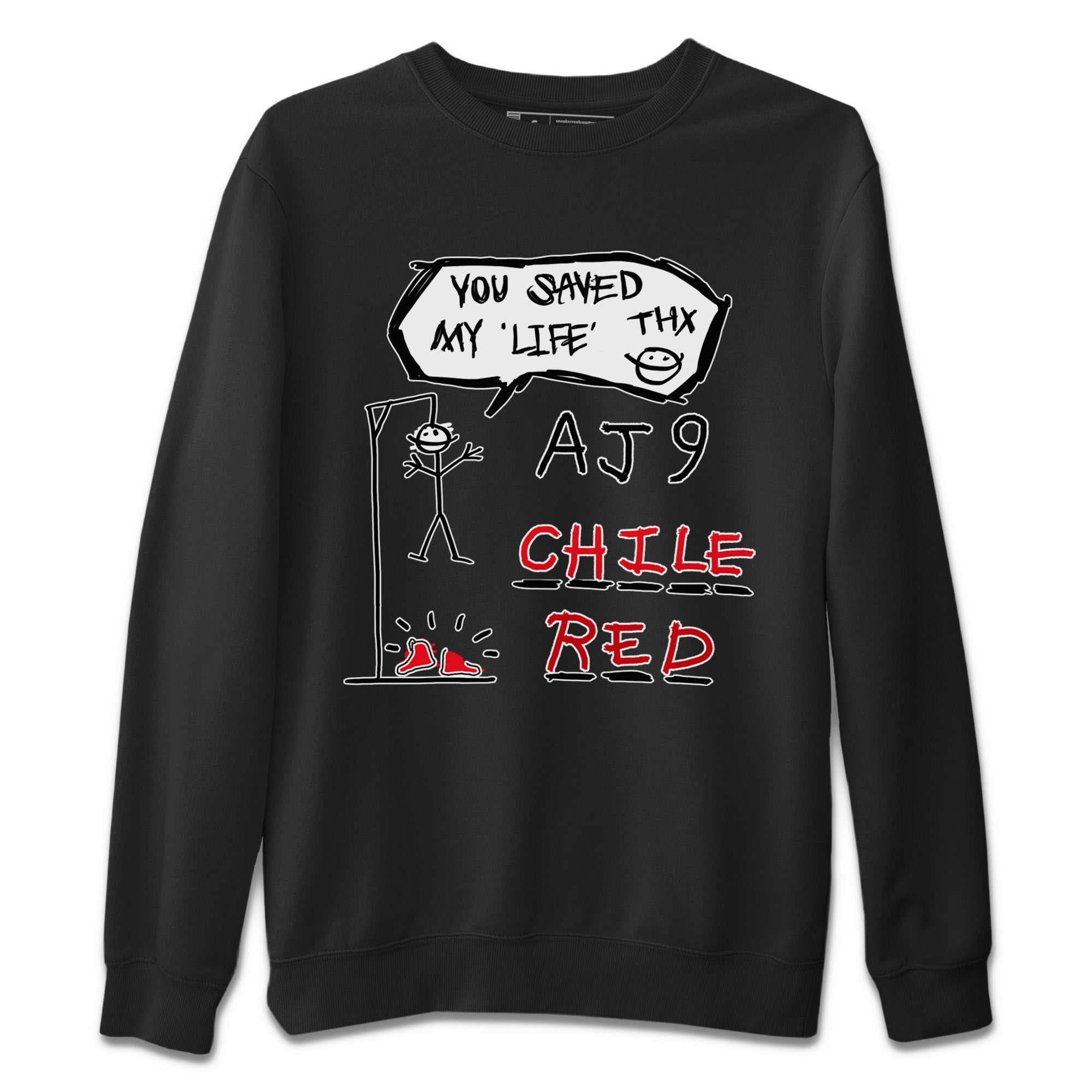 Hangman Unisex Sweater – Air Jordan 9 Chile Red, Sneakers Matching Sweater