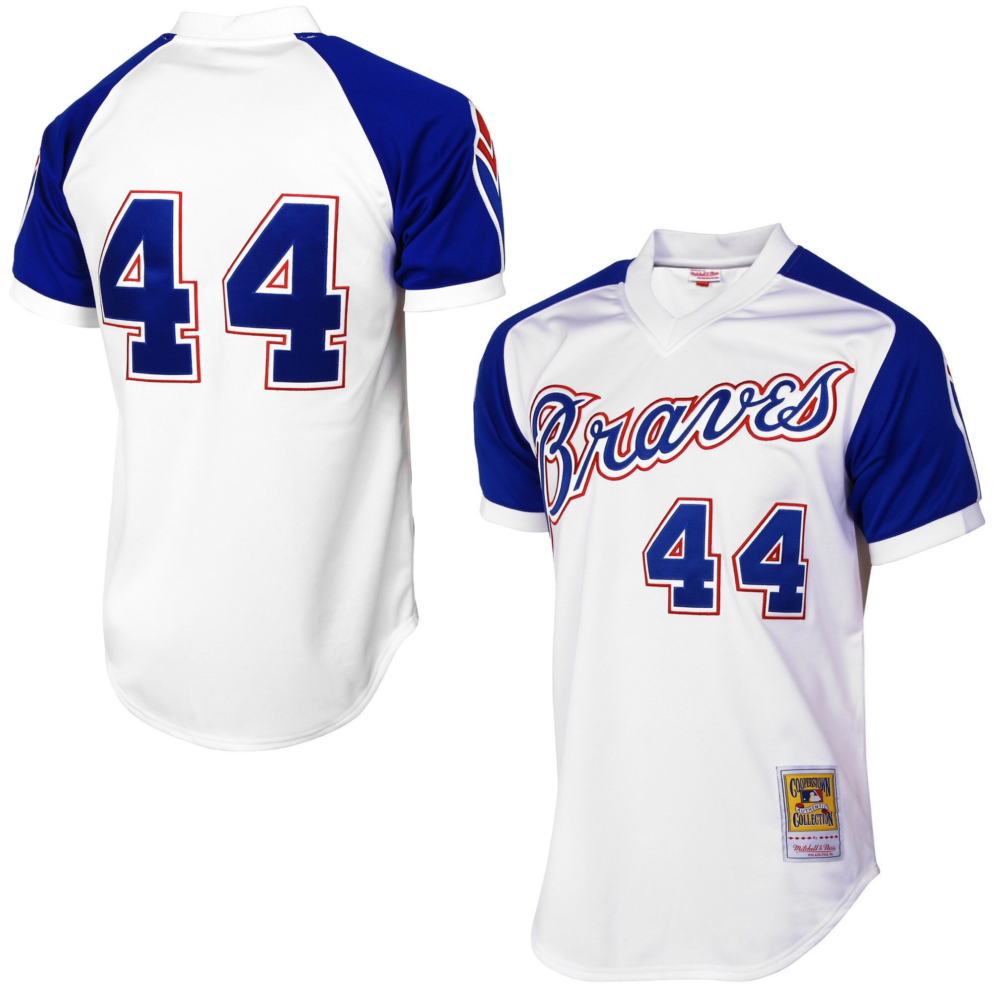 Hank Aaron Atlanta Braves 1974 Throwback White Jersey - All Stitched