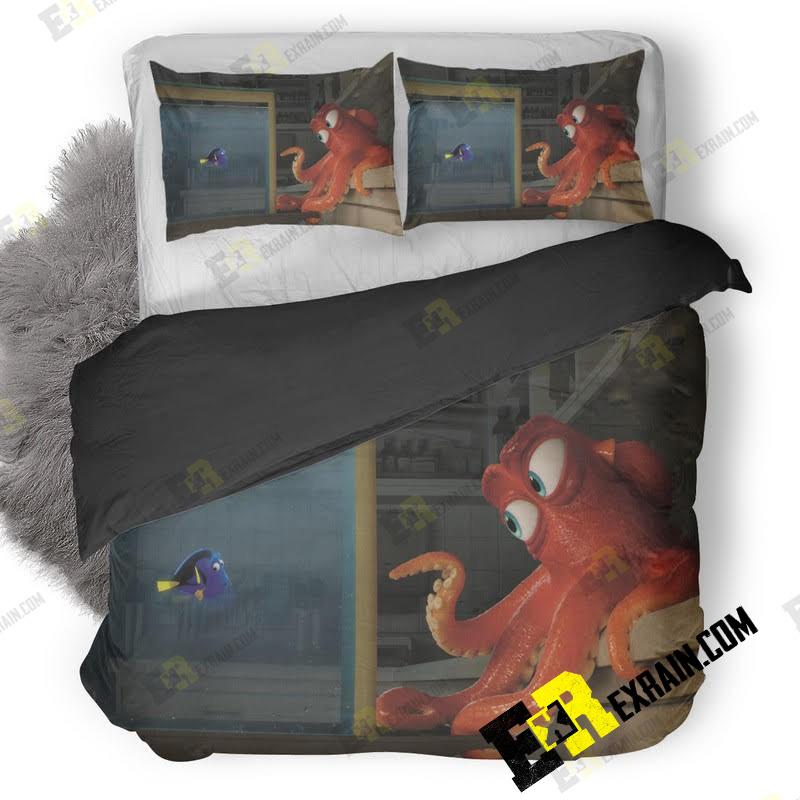 Hank Octopus In Finding Dory 3D Customized Duvet Cover Bedding Set