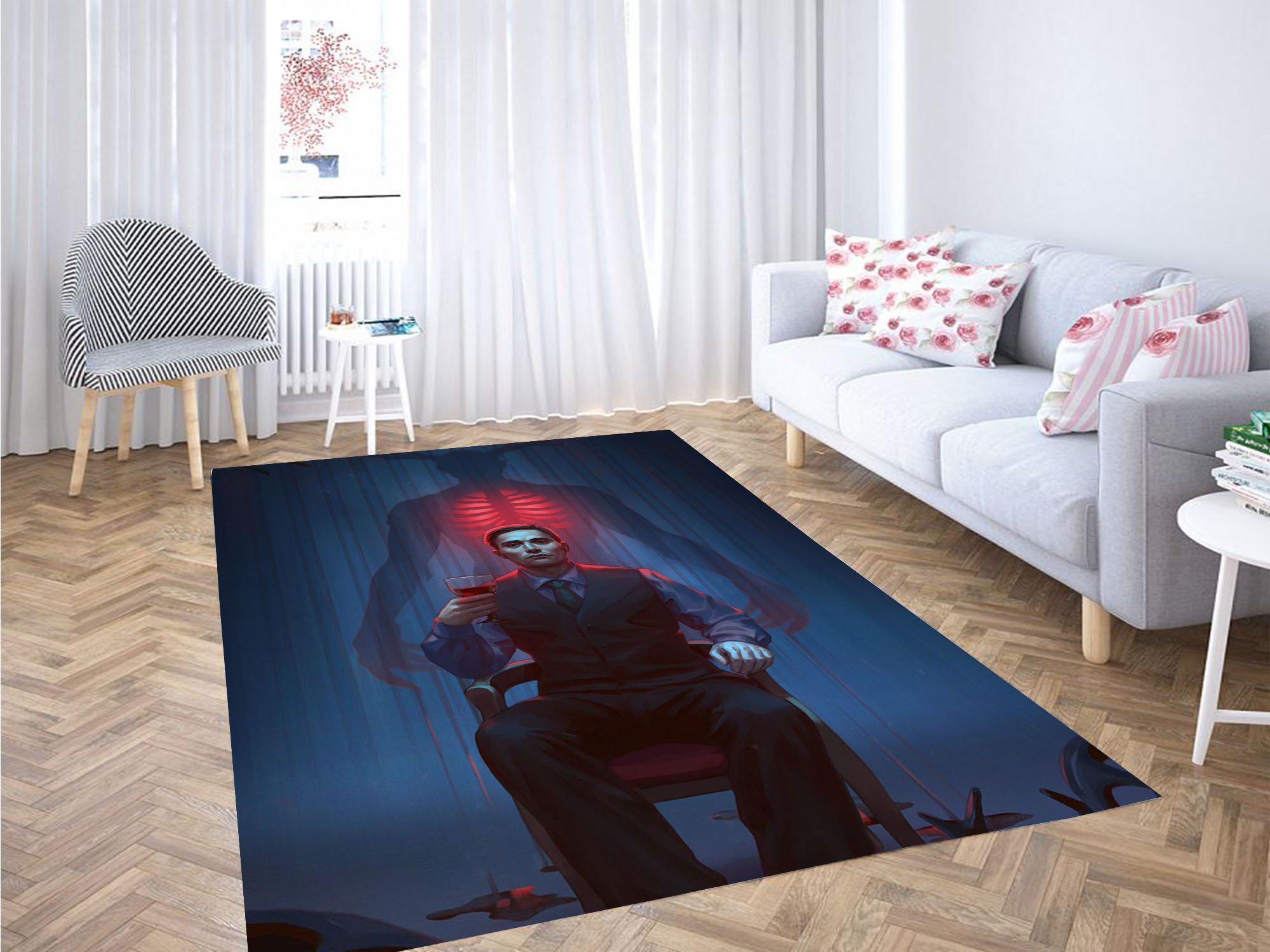 Hannibal Artwork Carpet Rectangle Rug