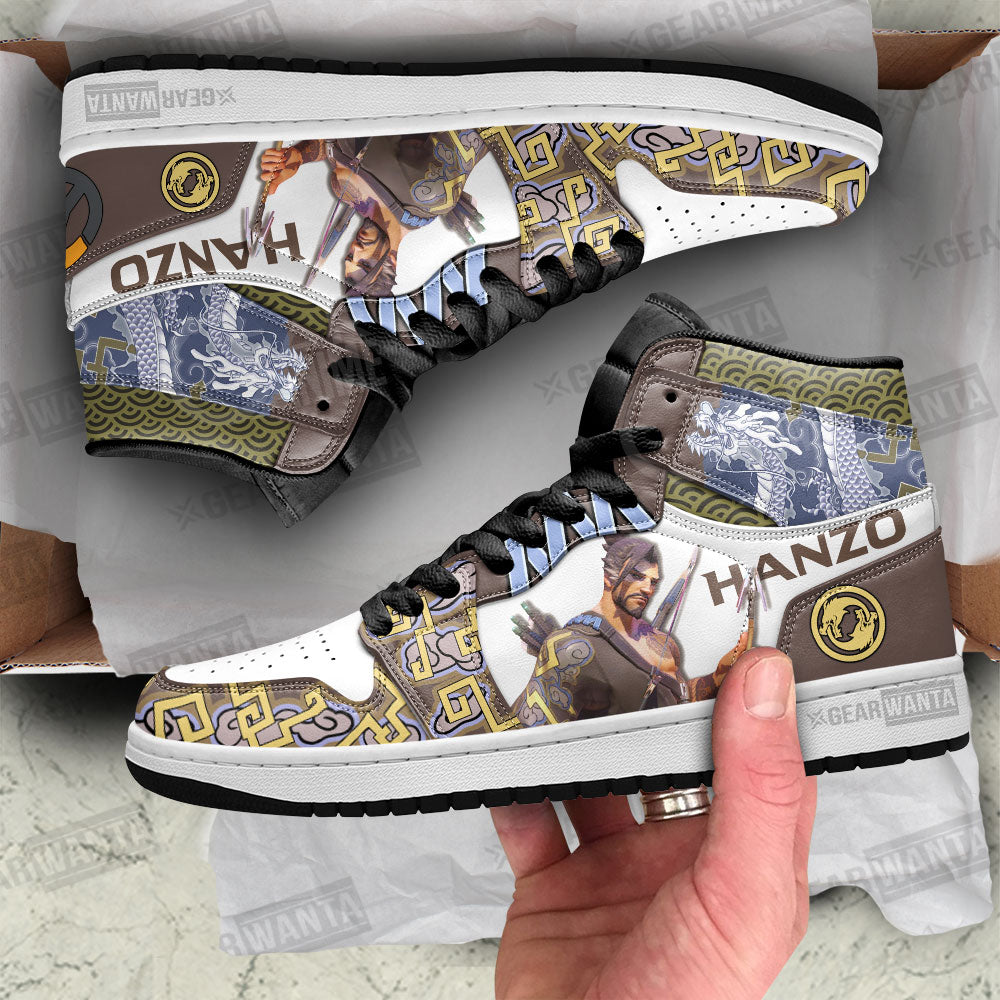 Hanzo Overwatch J1 Shoes For Fans Sneakers, Air Jordan Hightop