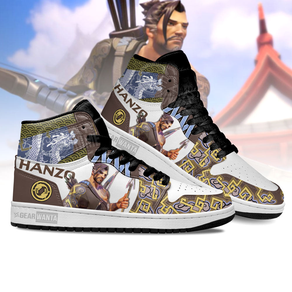 Hanzo Overwatch J1 Shoes For Fans Sneakers, Air Jordan Hightop