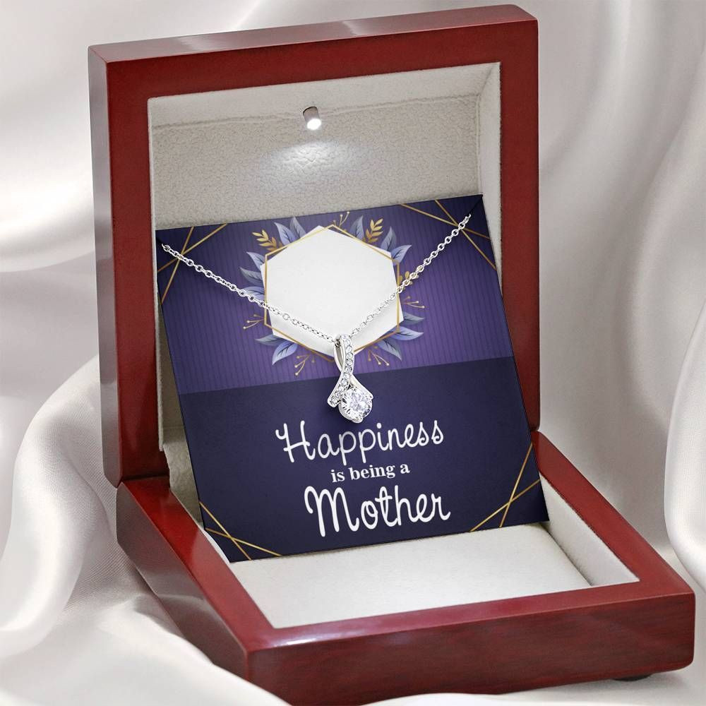 Happiness Is Being A Mom Gift For Mom Alluring Beauty Necklace
