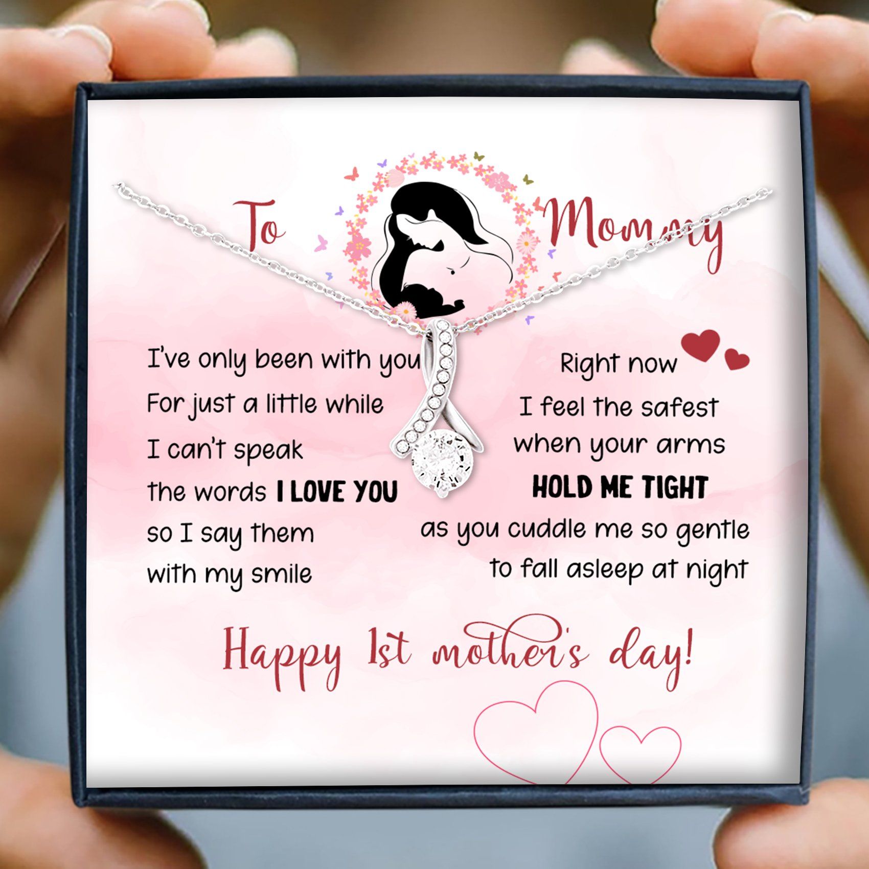 Happy 1st Mother’s Day – Alluring Beauty Necklace – Gifts For Mom