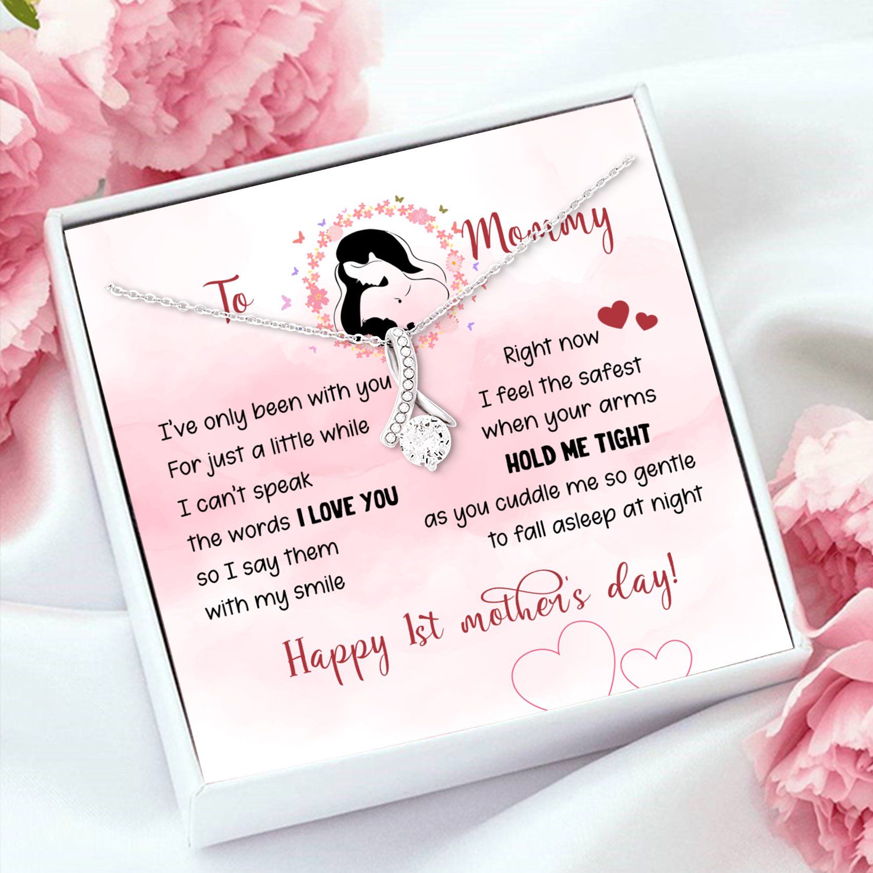 Happy 1st Mother’s Day – Alluring Beauty Necklace – Gifts For Mom