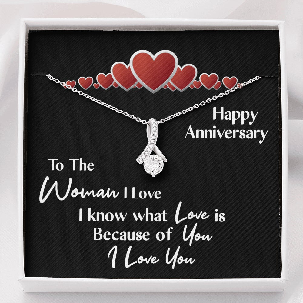 Happy Anniversary, I Know What Love Is Because Of You -Alluring Beauty Necklace