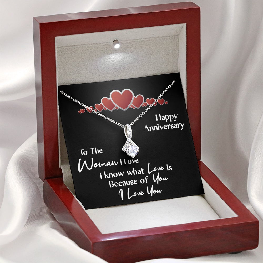 Happy Anniversary, I Know What Love Is Because Of You -Alluring Beauty Necklace