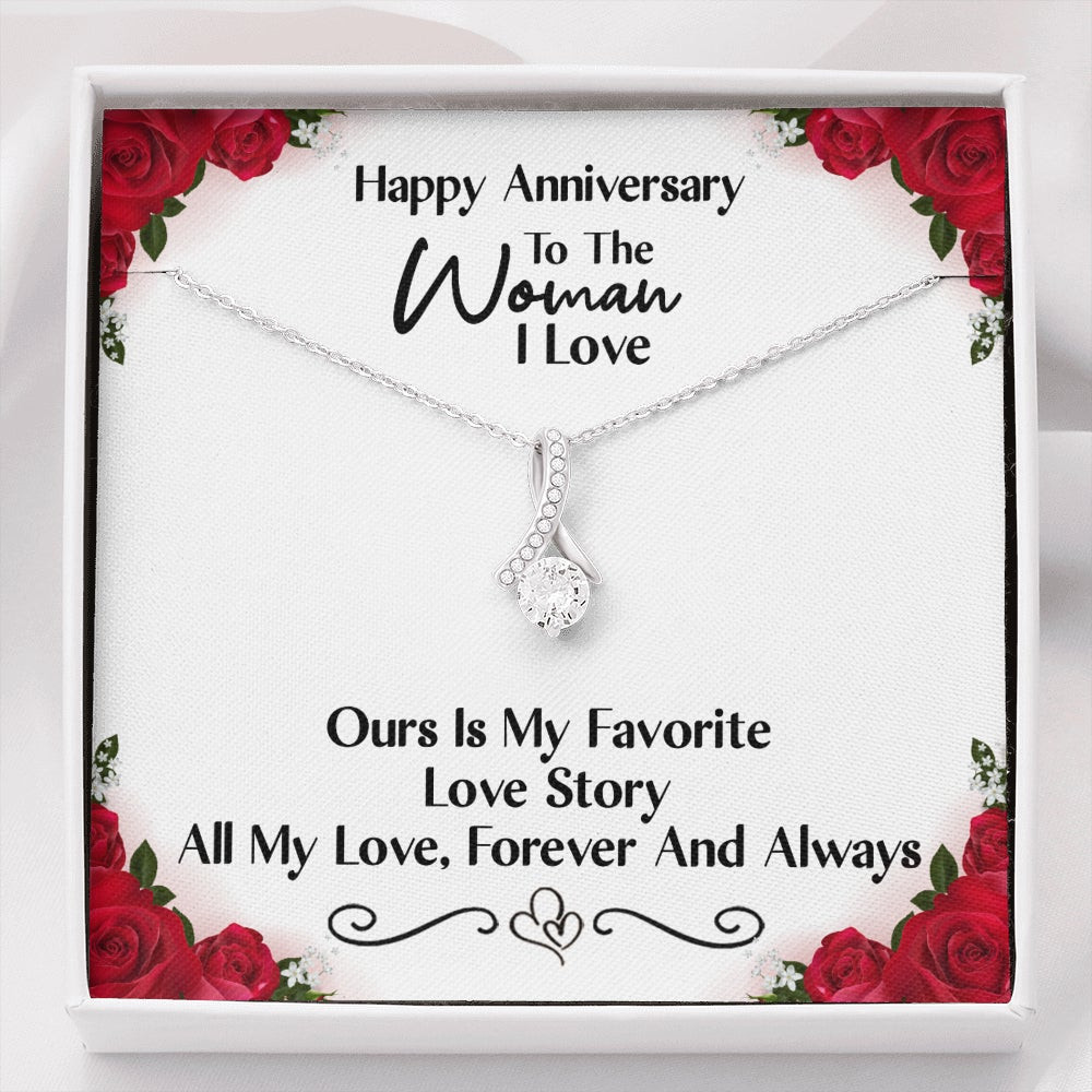 Happy Anniversary Our Love Story Is My Favorite – Alluring Beauty Necklace