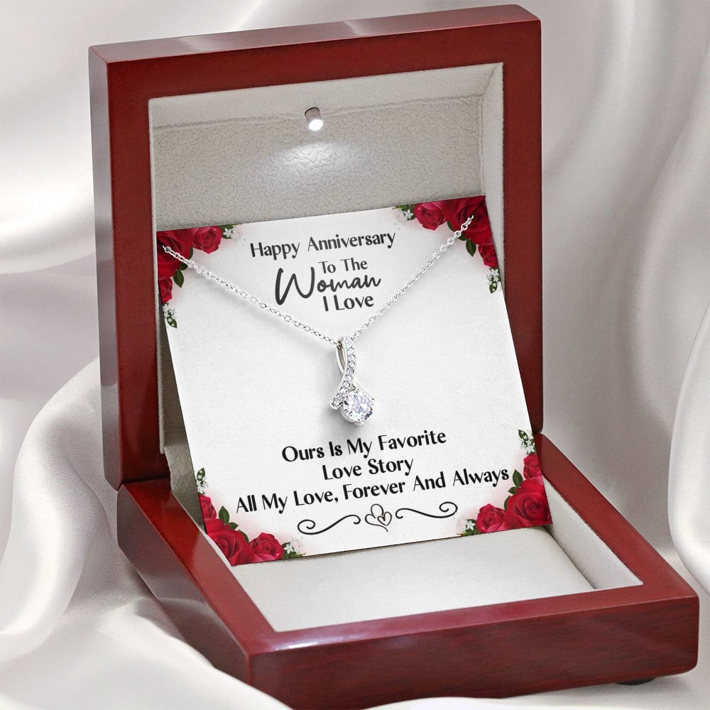 Happy Anniversary Our Love Story Is My Favorite – Alluring Beauty Necklace