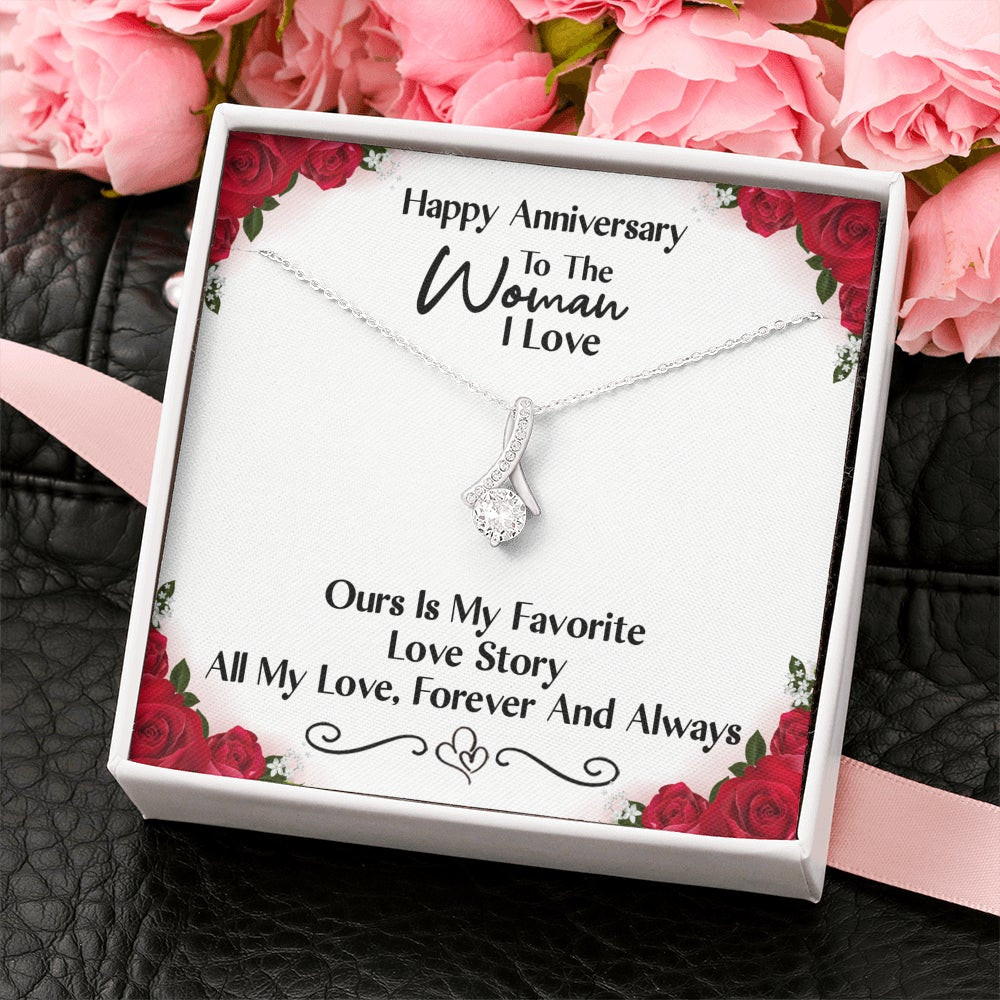 Happy Anniversary Our Love Story Is My Favorite – Alluring Beauty Necklace