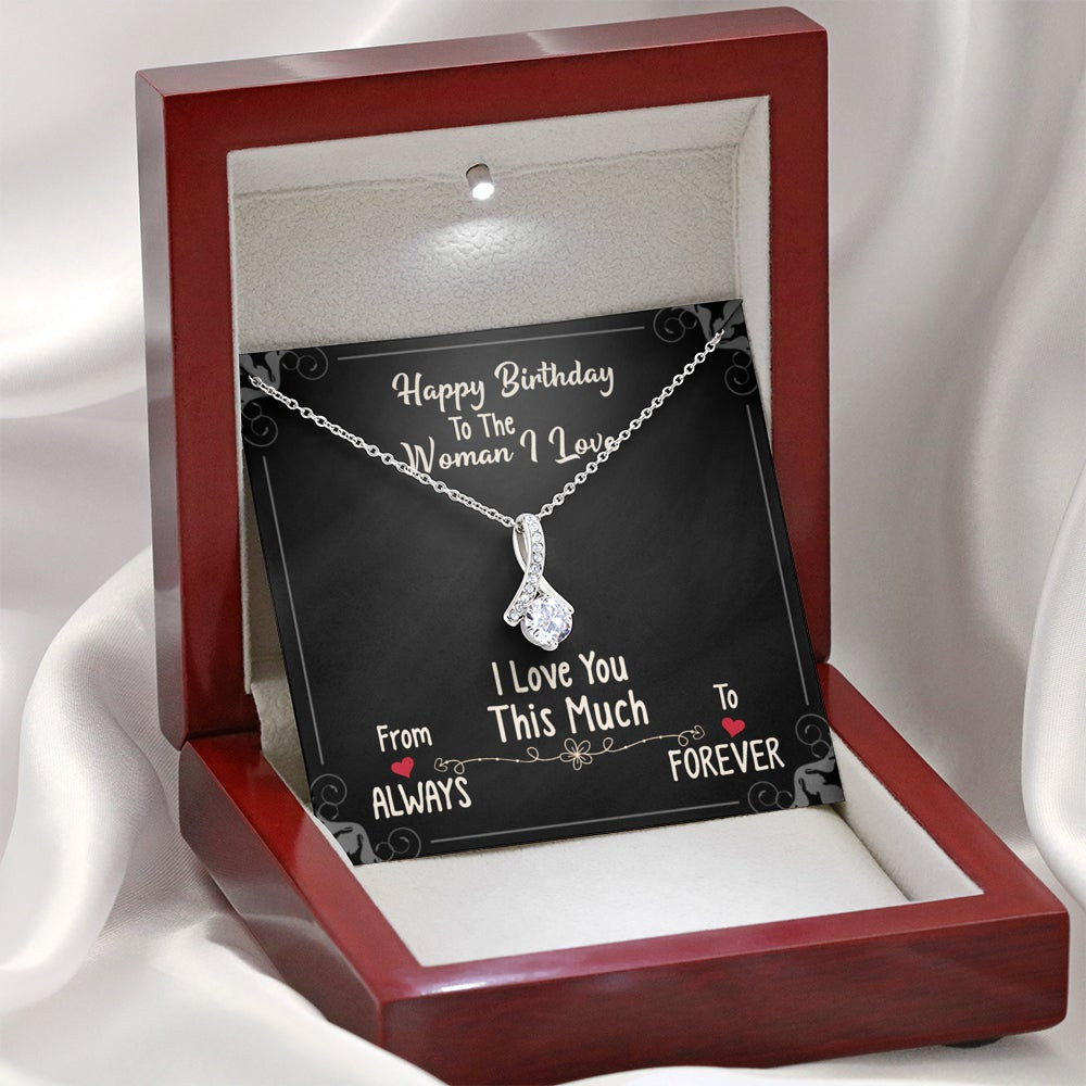 Happy Birthday Love You This Much – Alluring Beauty Necklace