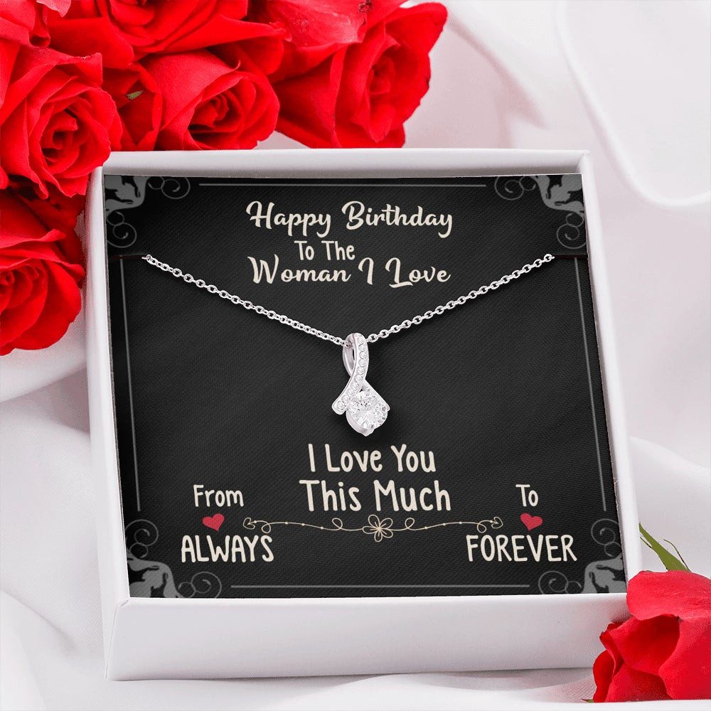 Happy Birthday Love You This Much – Alluring Beauty Necklace
