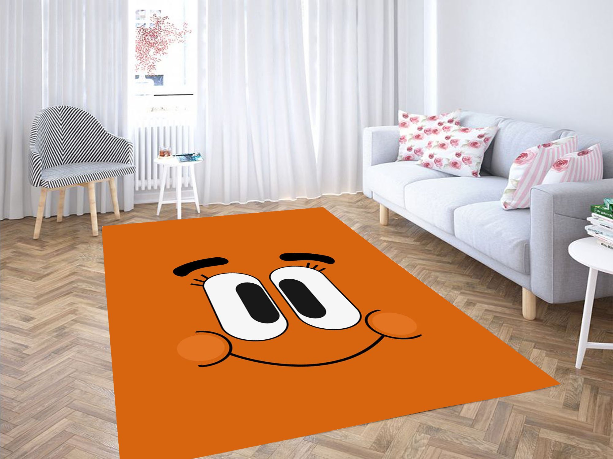 Happy Face The Amazing World Of Gumball Carpet Rectangle Rug