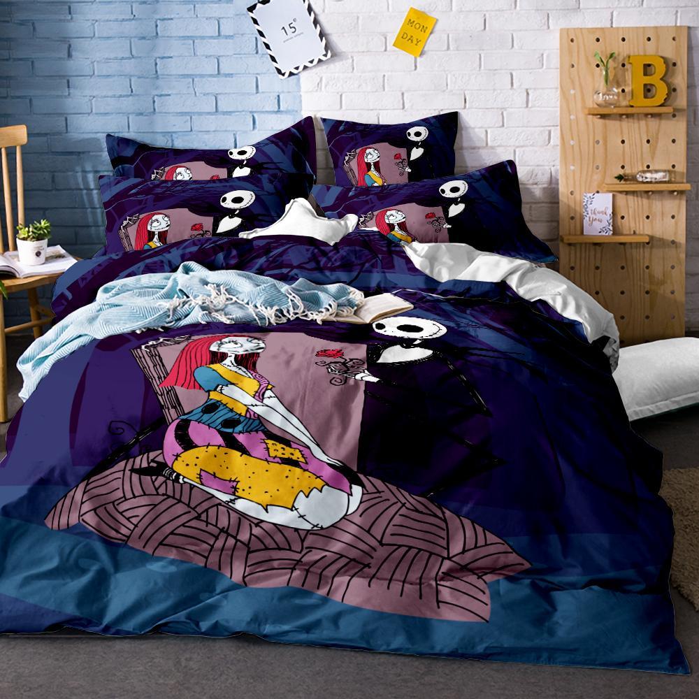 Happy Halloween Nightmare 3D Customized Duvet Cover Bedding Set