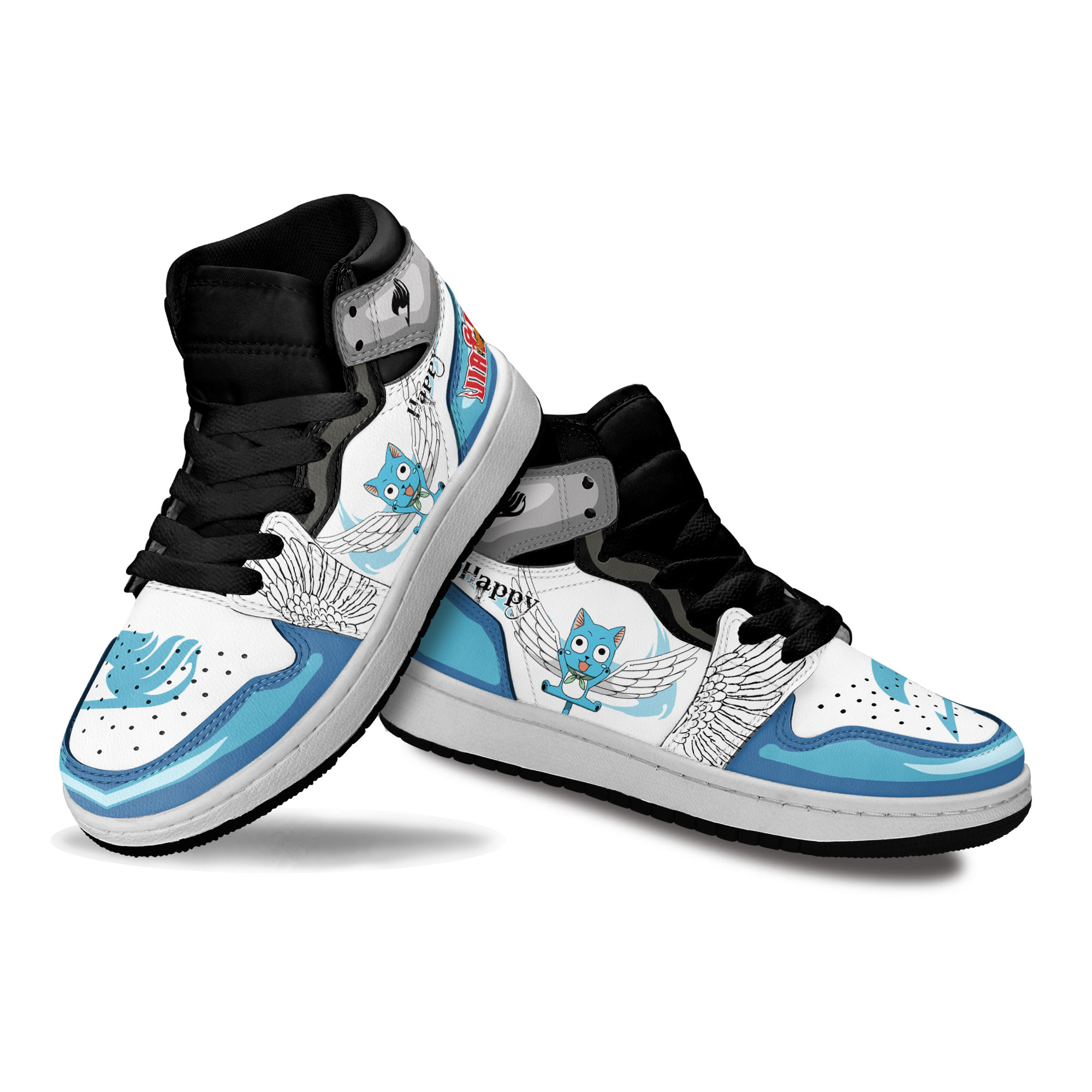 Happy Kids Sneakers Custom Fairy Tail Anime Shoes For Kids
