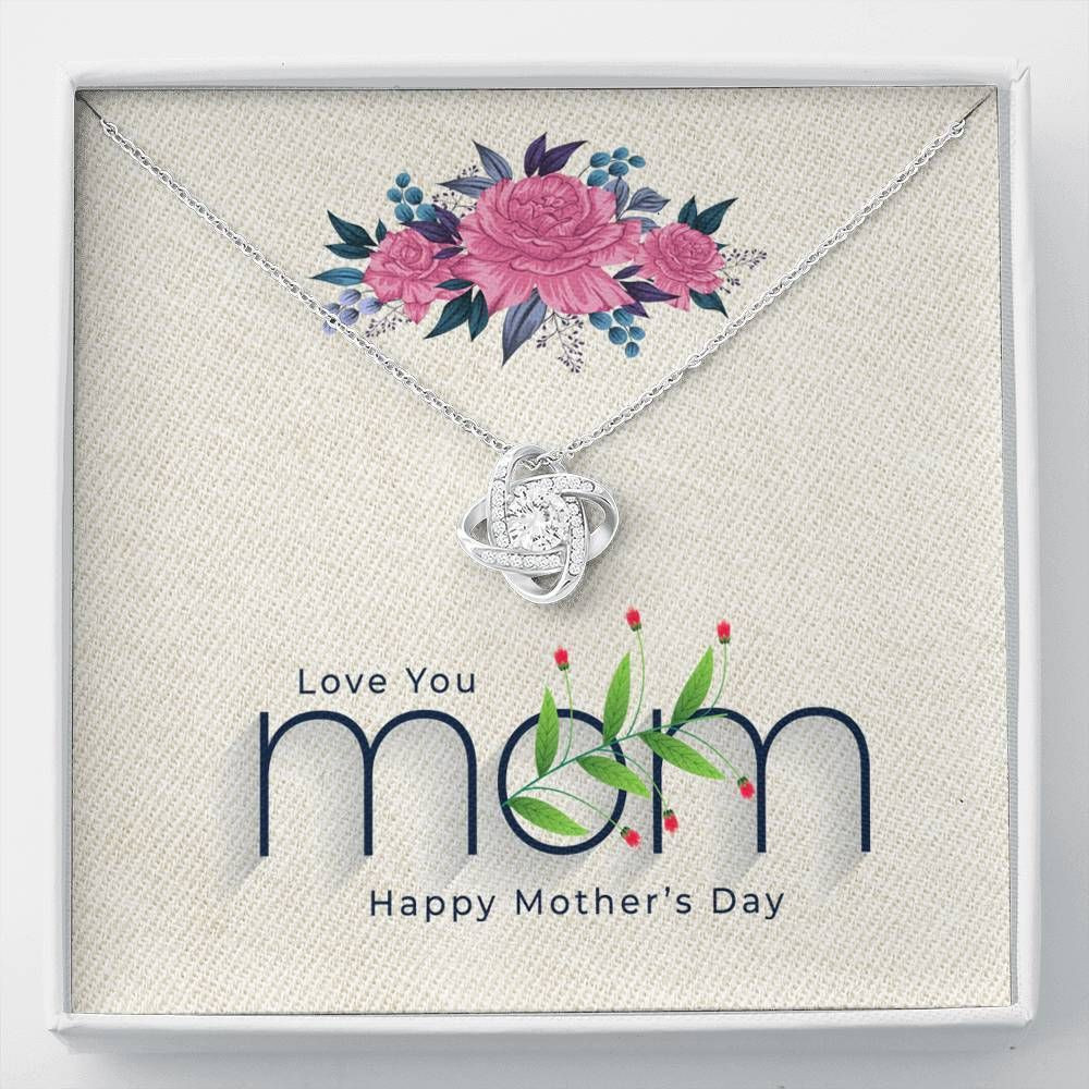 Happy Mother’s Day Gift For Mom Love Knot Necklace